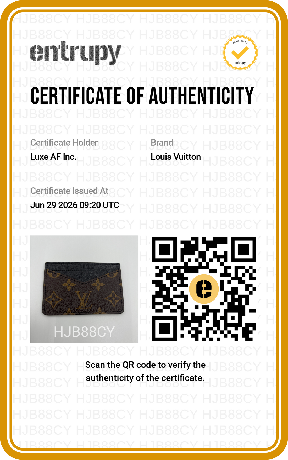 Louis Vuitton Monogram Canvas Neo Porte Cartes LVA13