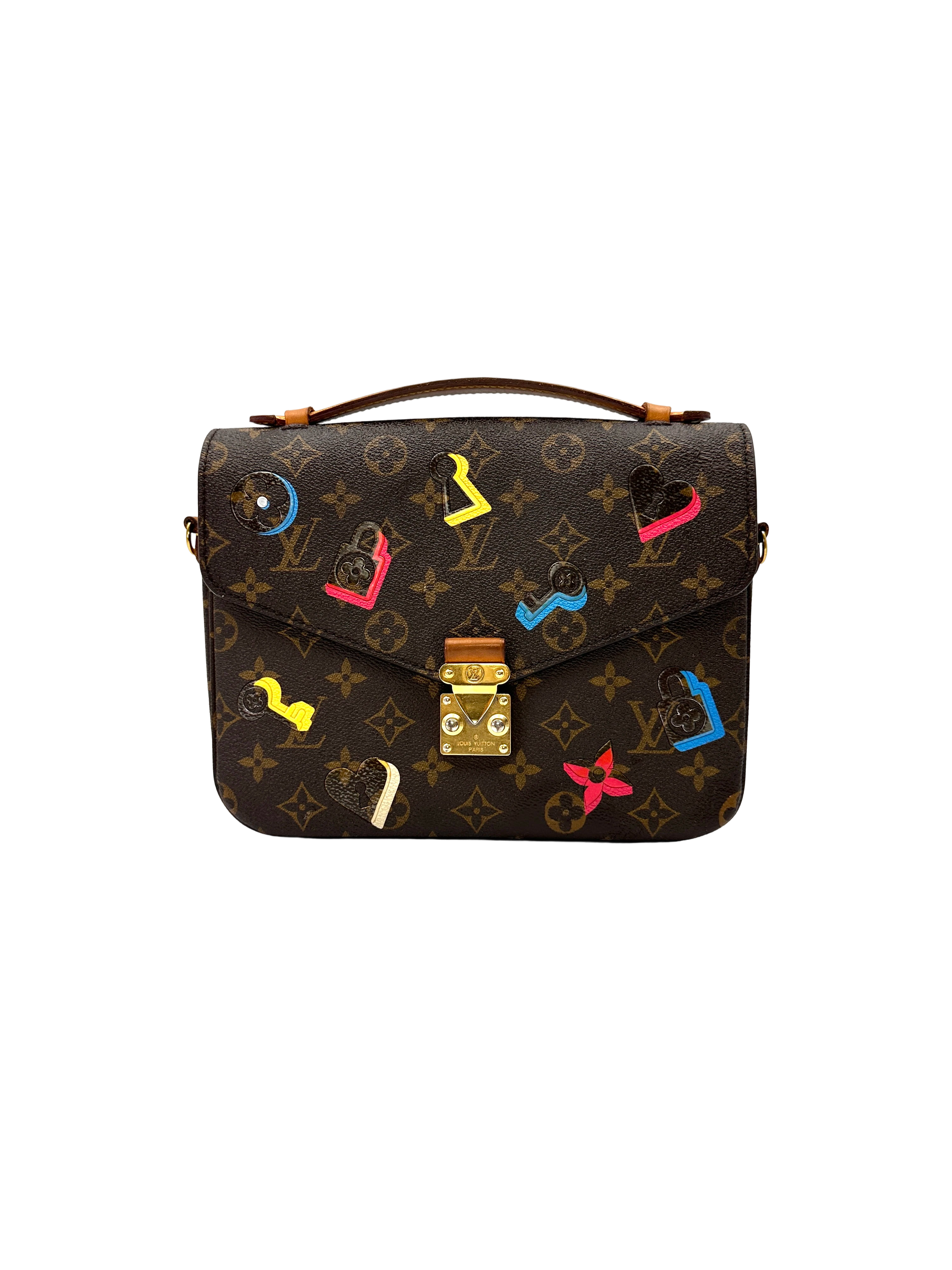 Louis Vuitton Love Lock Monogram Canvas Pochette Metis LV3180