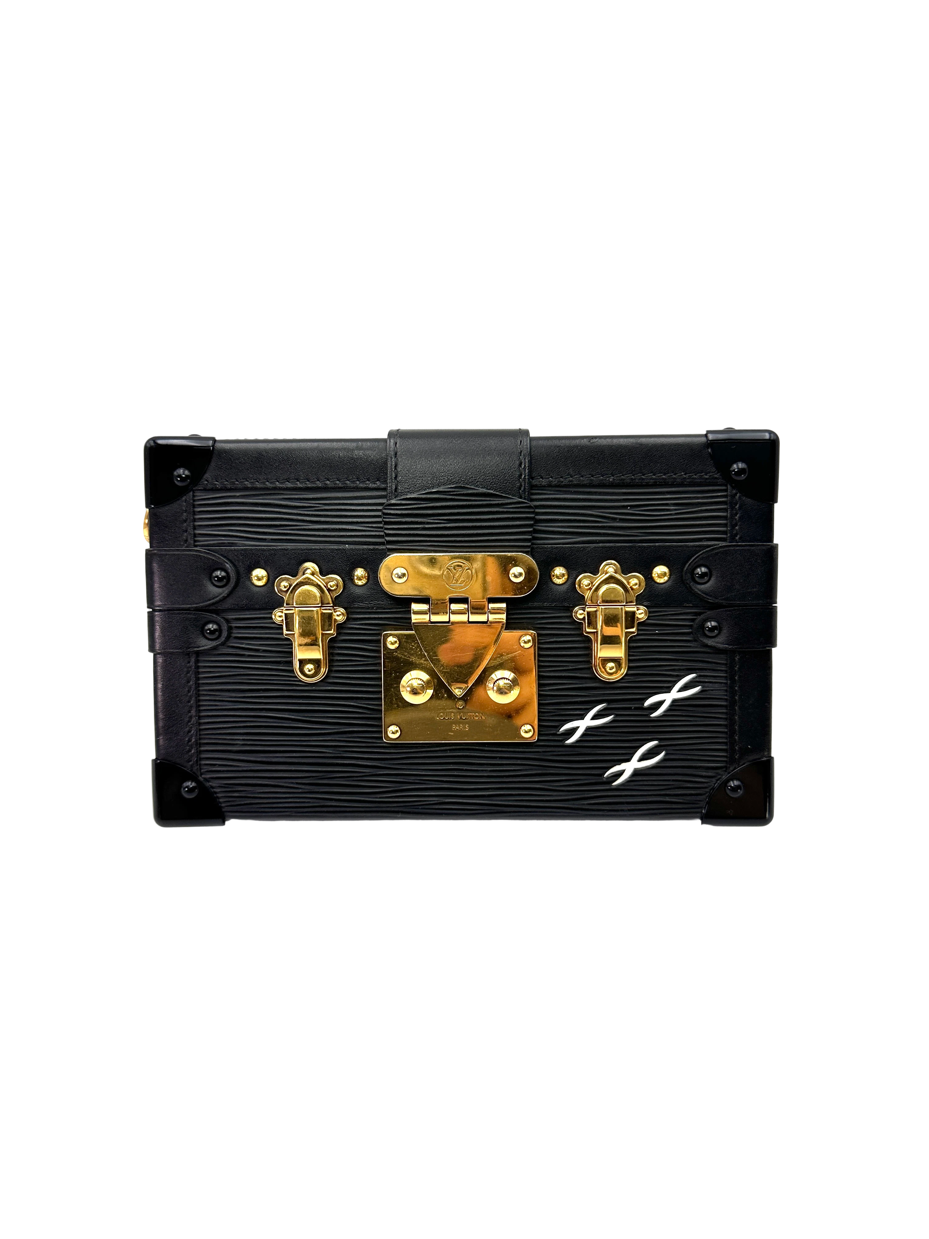 Louis Vuitton Petite Malle Black Epi Leather Shoulder Bag LV3181