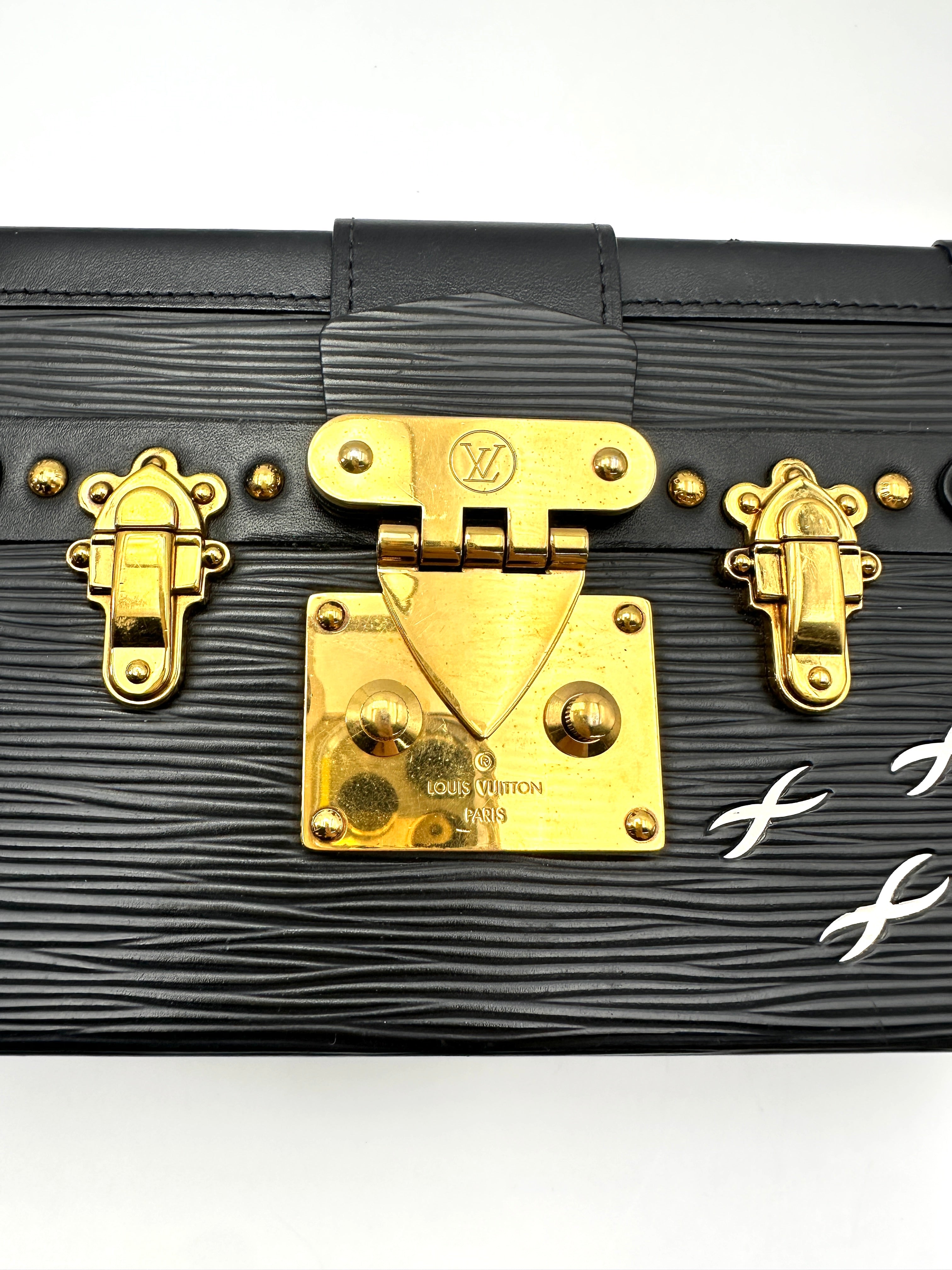 Louis Vuitton Petite Malle Black Epi Leather Shoulder Bag LV3181