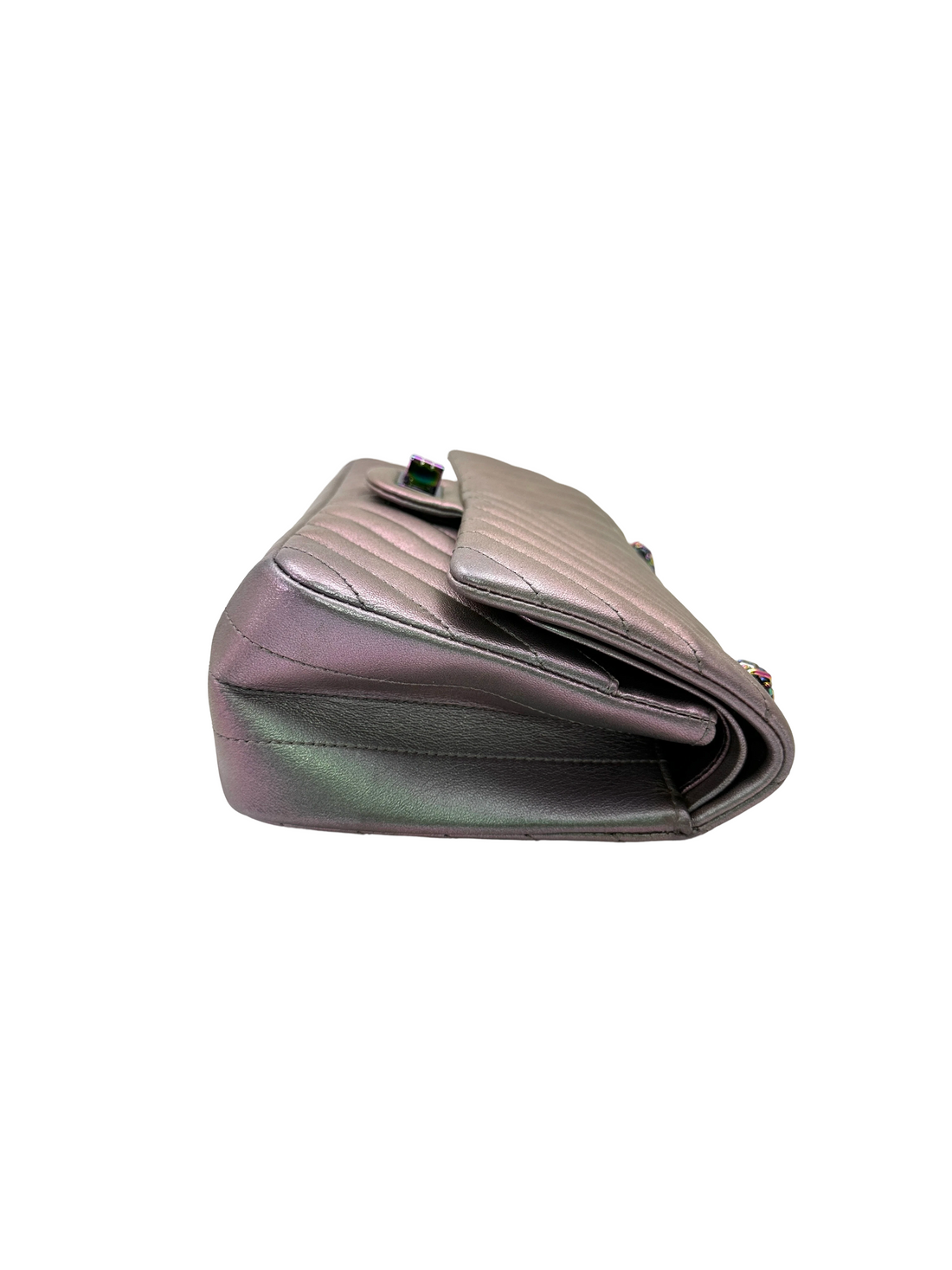 Chanel 2.55 Reissue Iridescent Purple Chevron Quilted Leather Flap Bag(24***86) CC2414