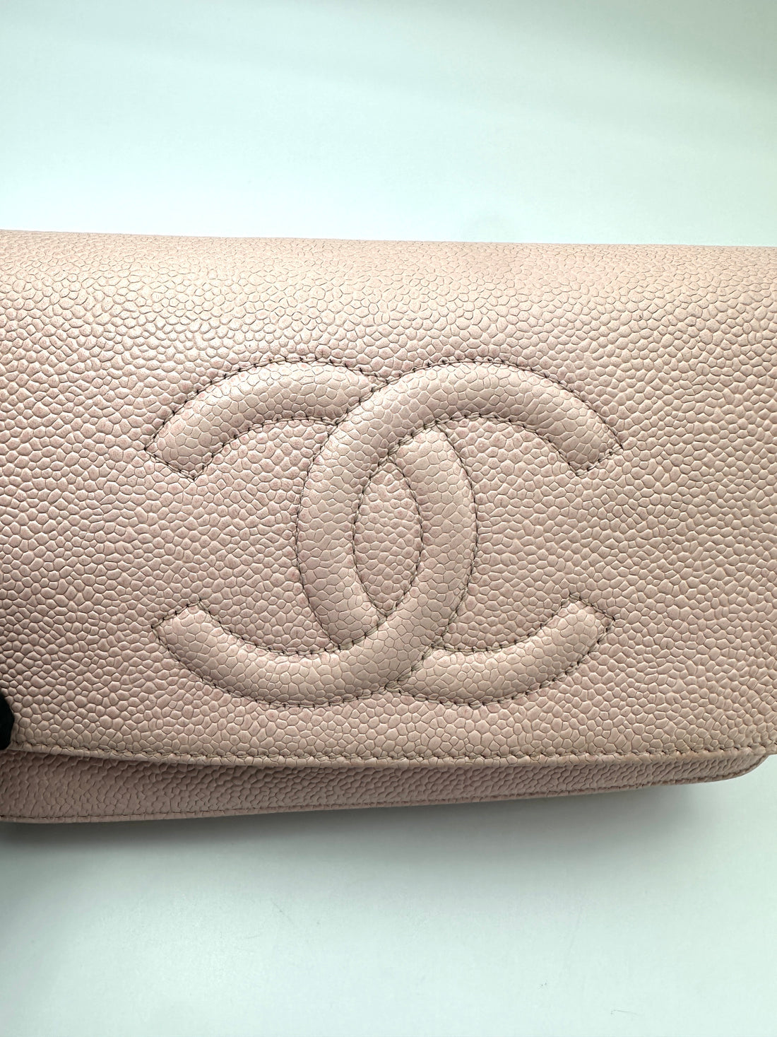 Chanel Timeless CC Pink Caviar Leather Wallet On Chain(15***06) CC2413