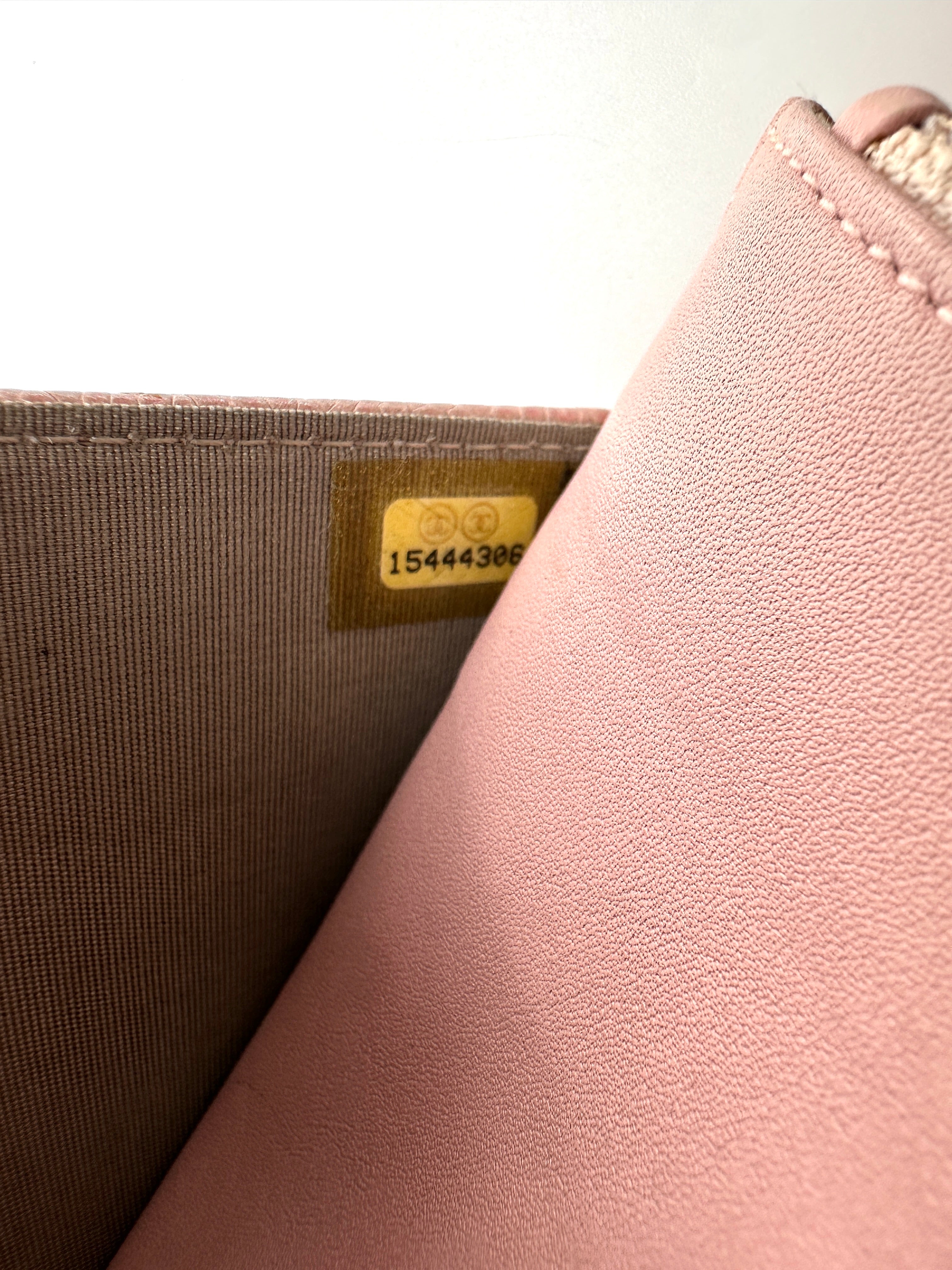 Chanel Timeless CC Pink Caviar Leather Wallet On Chain(15***06) CC2413