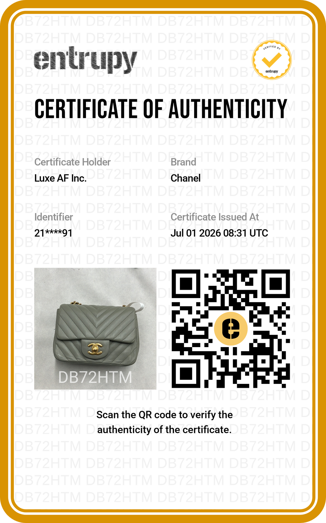 Chanel Classic Flap Grey Chevron Quilted Leather Mini Shoulder Bag(21***91) CC2404