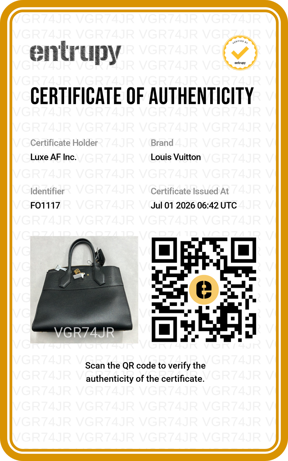 Louis Vuitton City Steamer Black Taurillon Leather Handle Bag LV3224