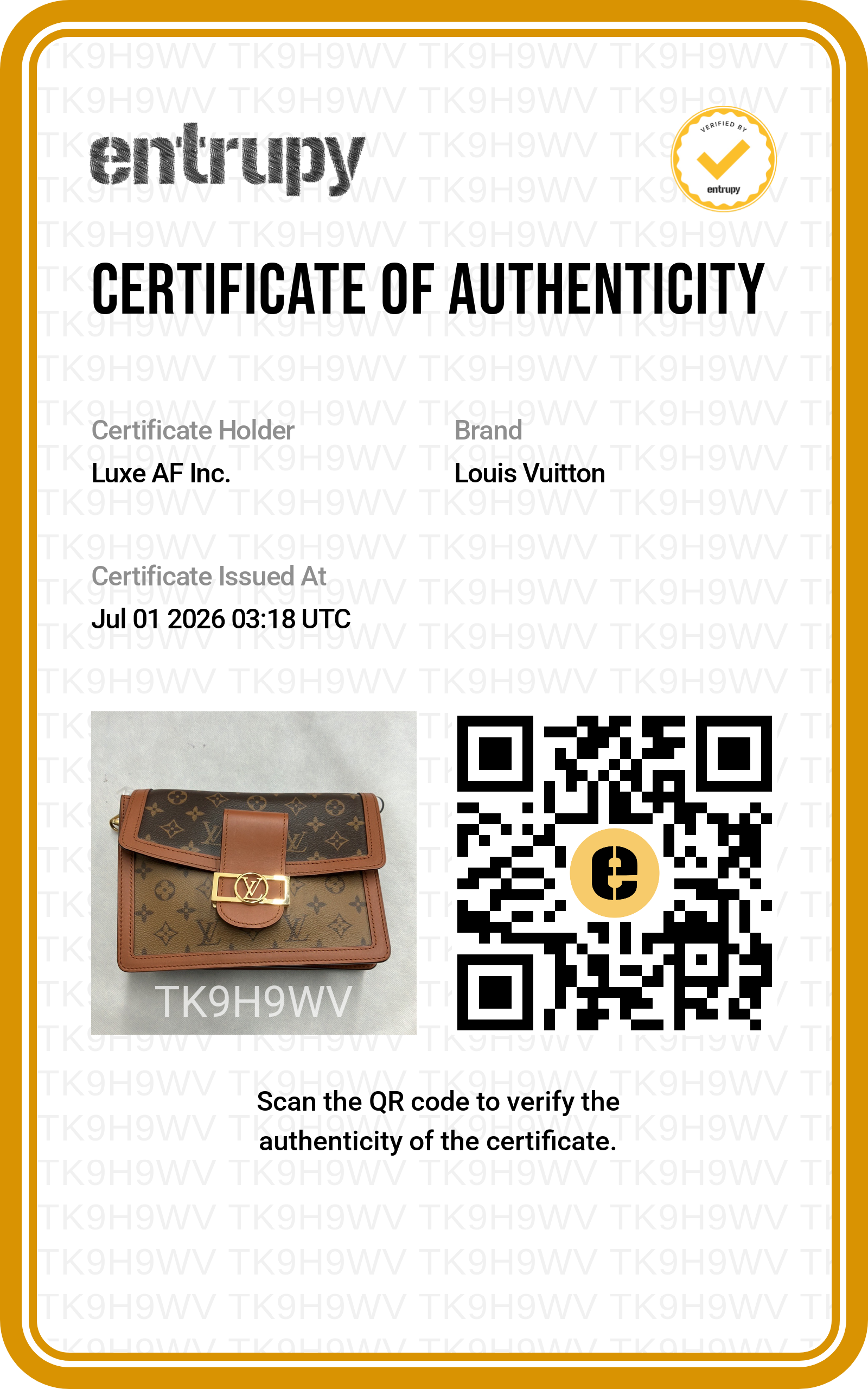 Louis Vuitton Dauphine MM Monogram Canvas Shoulder Bag LV3176