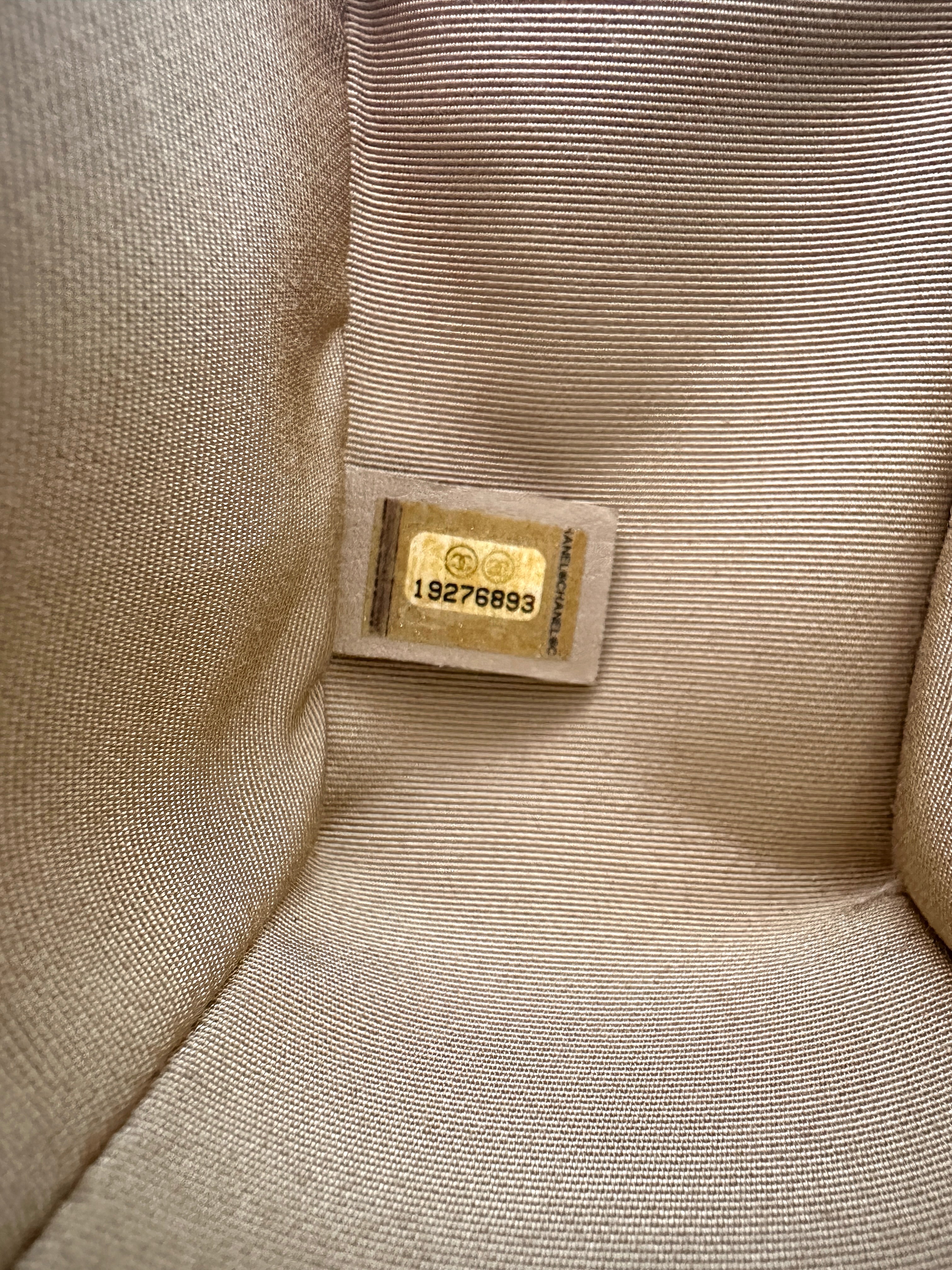 Chanel LeBoy White Quilted Leather Medium Size Flap Bag With Silver Buckle(19***93) CC2412