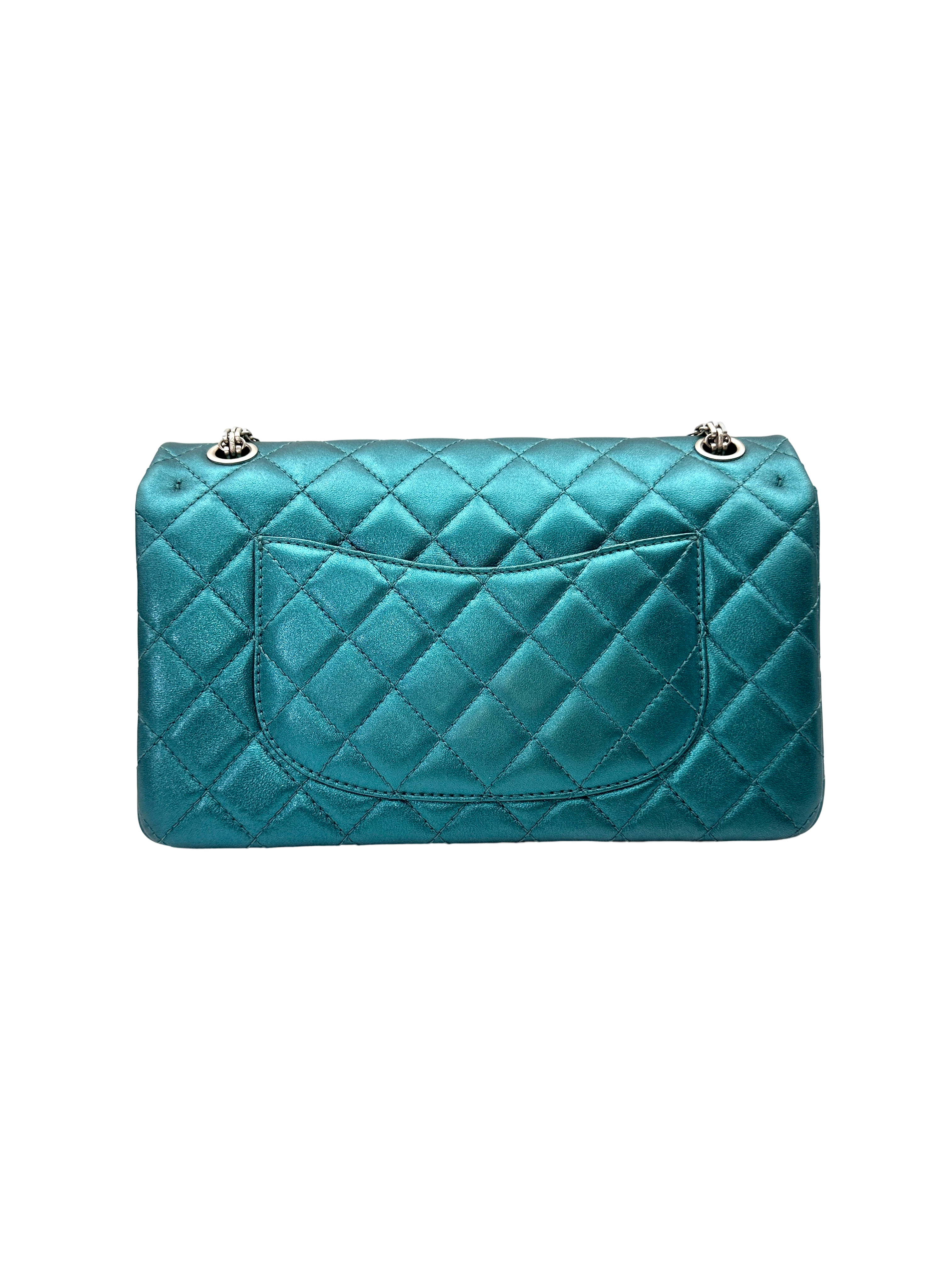 Chanel 2.55 Reissue Metallic Turquoise Quilted Leather Flap Bag(12***25) CC2410