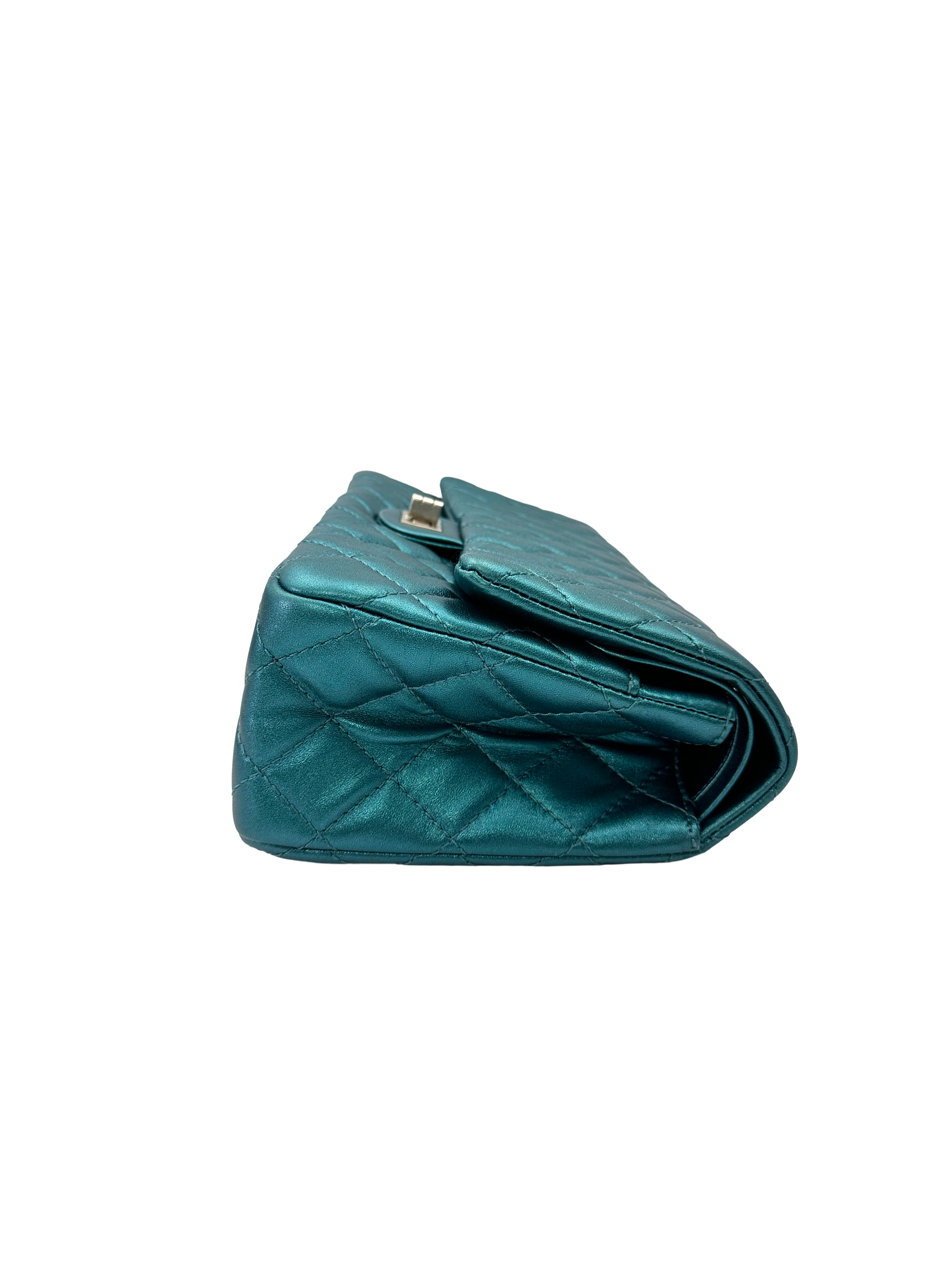 Chanel 2.55 Reissue Metallic Turquoise Quilted Leather Flap Bag(12***25) CC2410