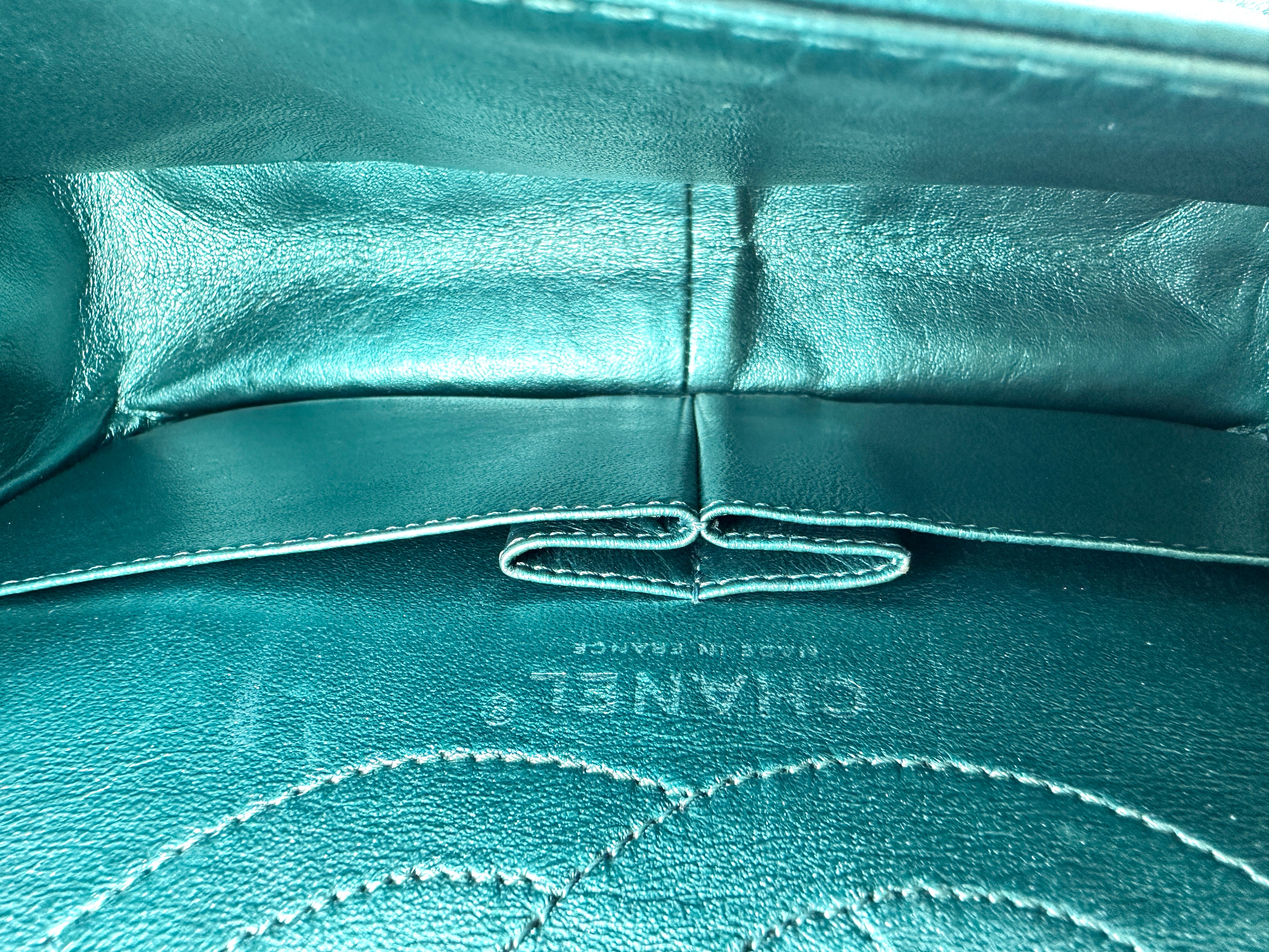 Chanel 2.55 Reissue Metallic Turquoise Quilted Leather Flap Bag(12***25) CC2410