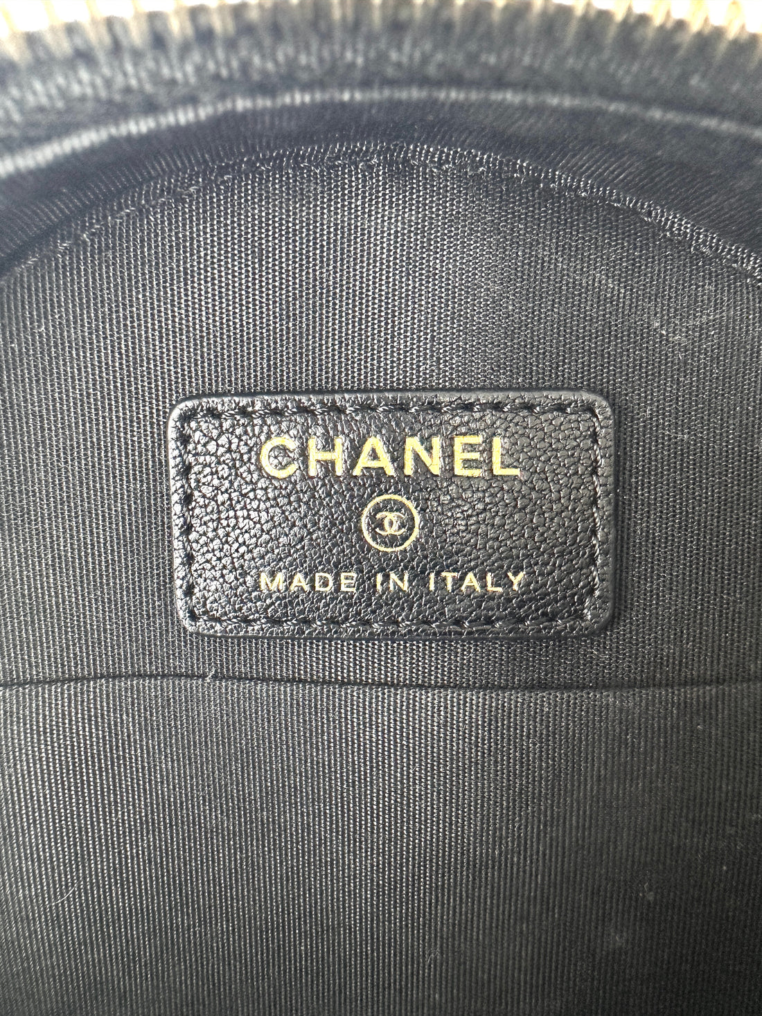 Chanel Black Quilted Leather Round Clutch(28***57) CC2416