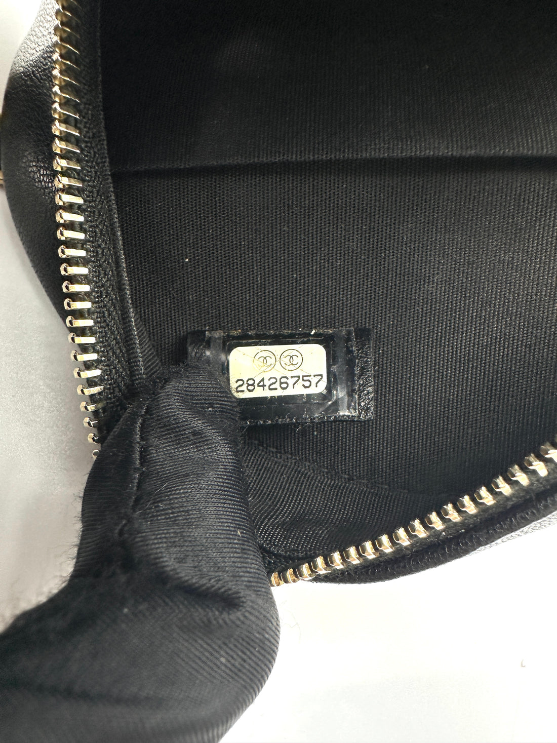 Chanel Black Quilted Leather Round Clutch(28***57) CC2416