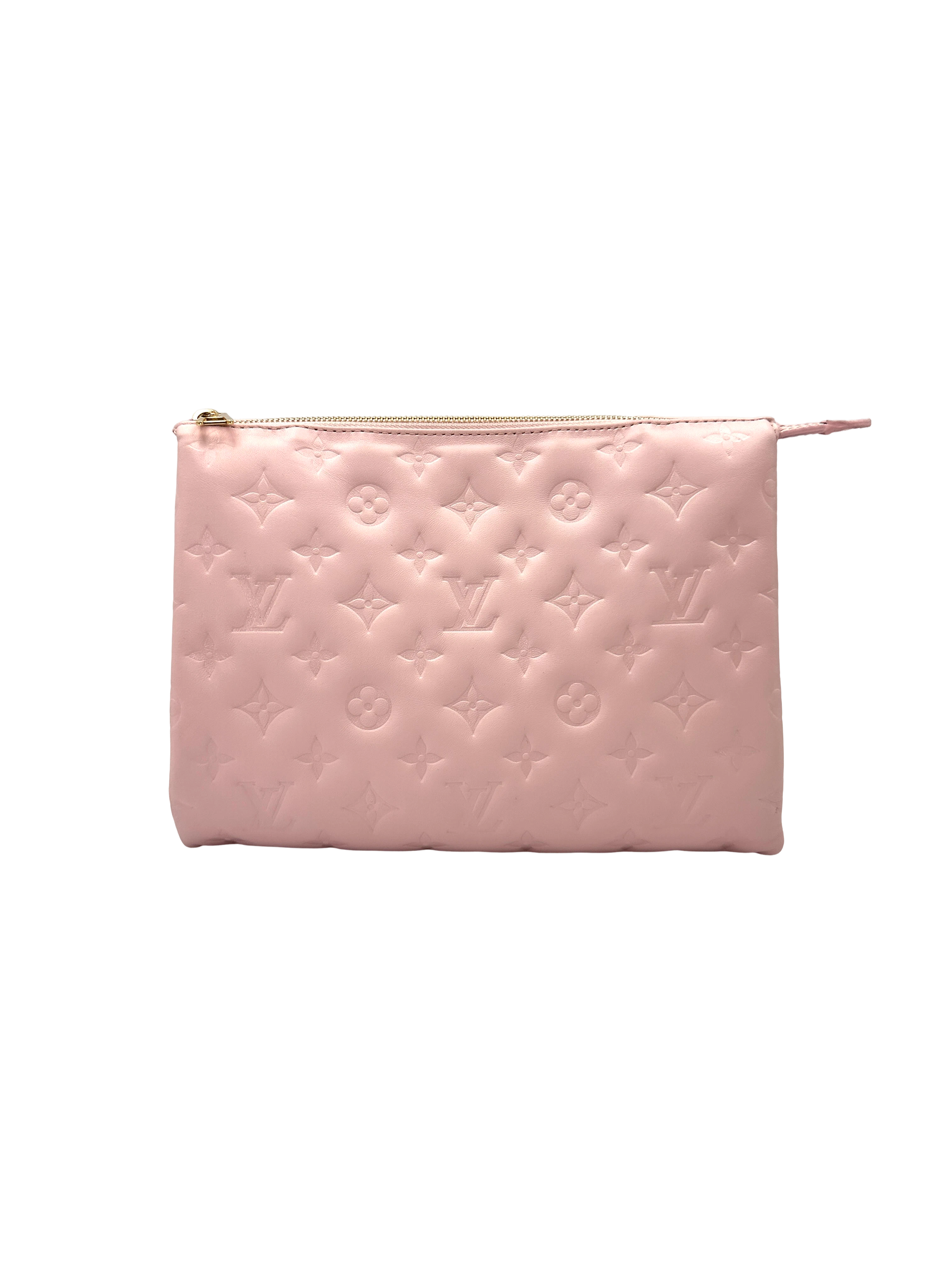 Louis Vuitton Coussin PM Pink Monogram Embossed Puffy Leather Shoulder Bag LV3191