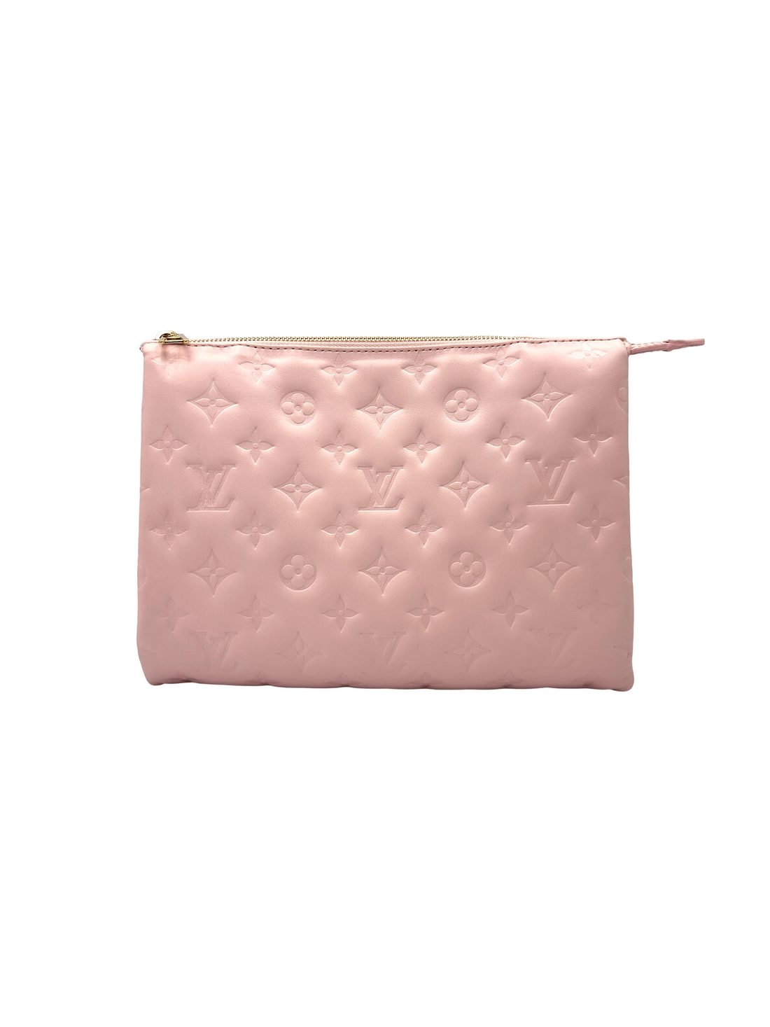 Louis Vuitton Coussin PM Pink Monogram Embossed Puffy Leather Shoulder Bag LV3191
