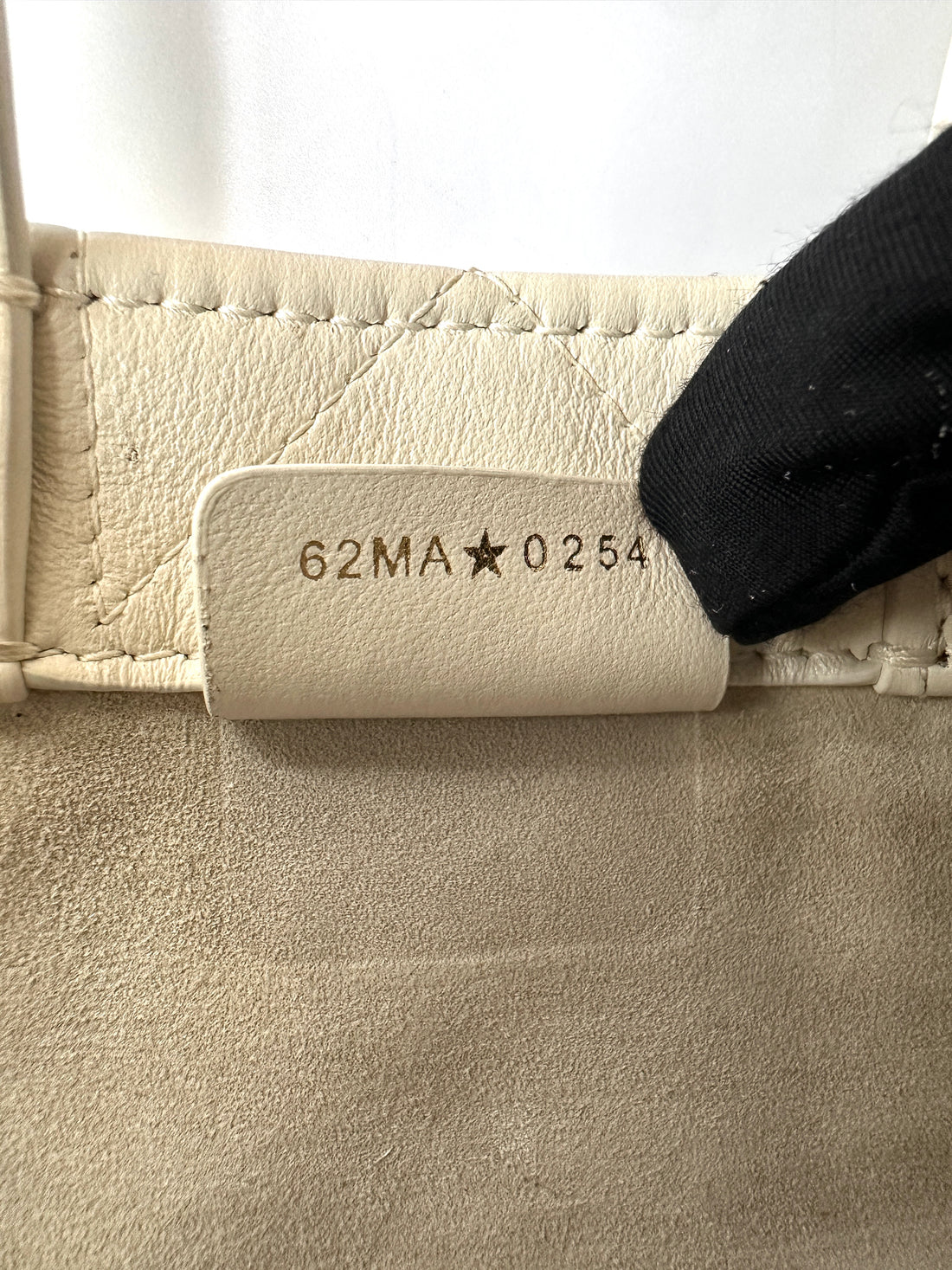 Christian Dior White Latte Macrocannage Leather Mini Book Tote Bag DR865