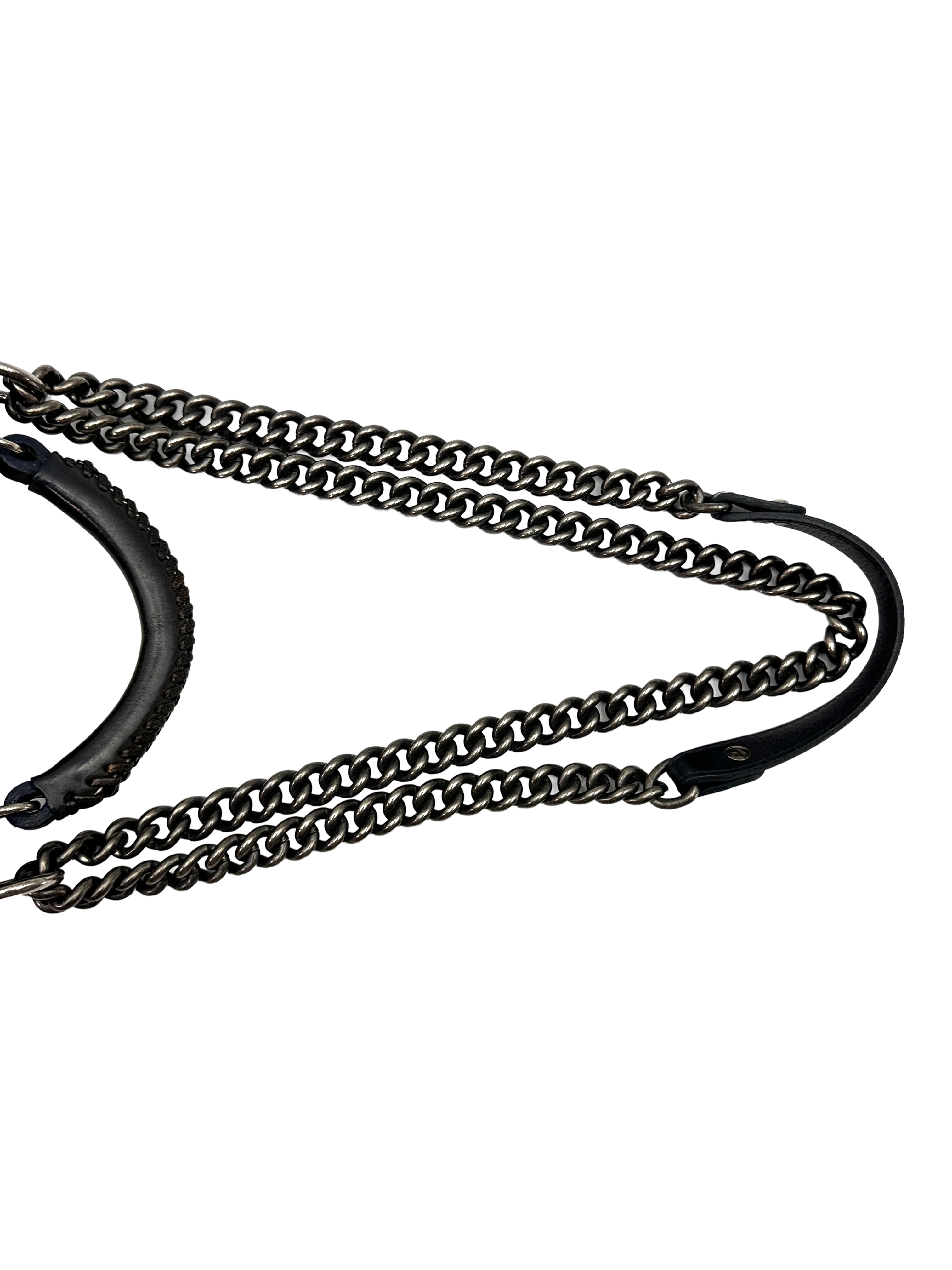 Chanel LeBoy Black Quilted Chain Braided Leather Top Handle Flap Bag With Silver Buckle(21***22) CC2411