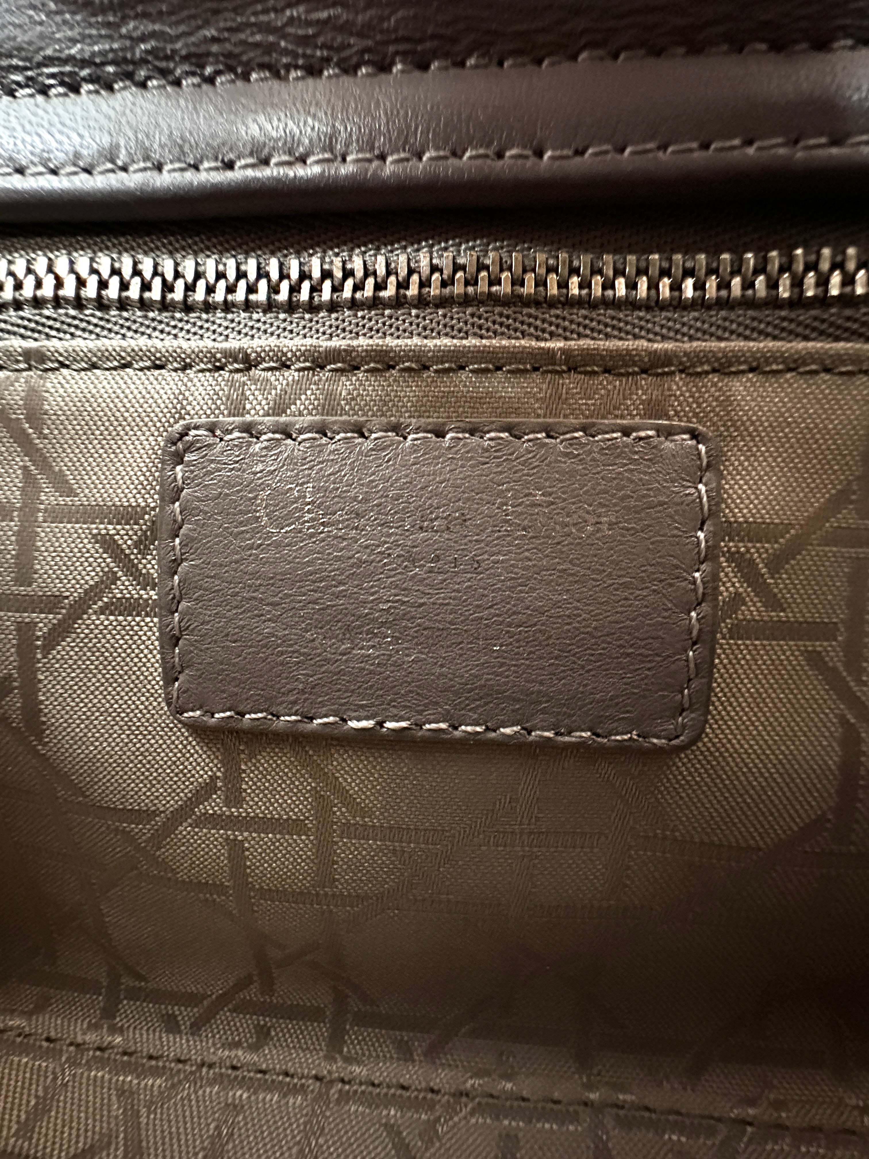 Christian Dior Lady Dior Grey Cannage Lambskin Handle Bag DR867