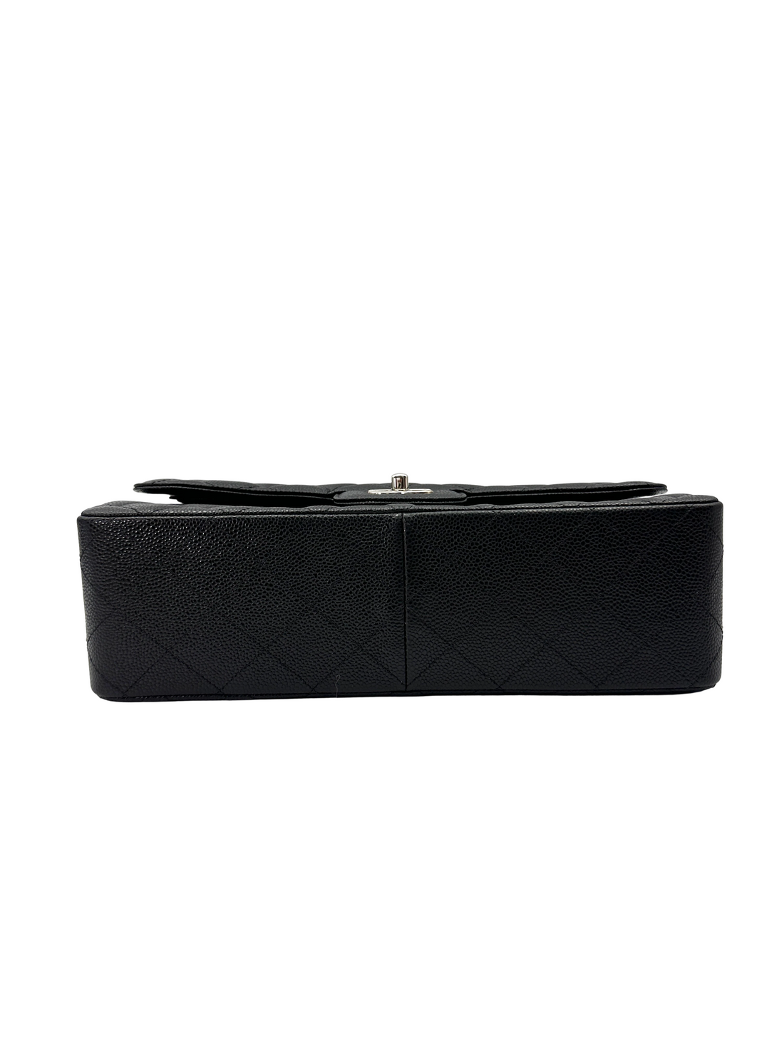 Chanel Classic Flap Black Quilted Leather Medium Size Shoulder Bag With Silver Hardware(14***50) CC2418