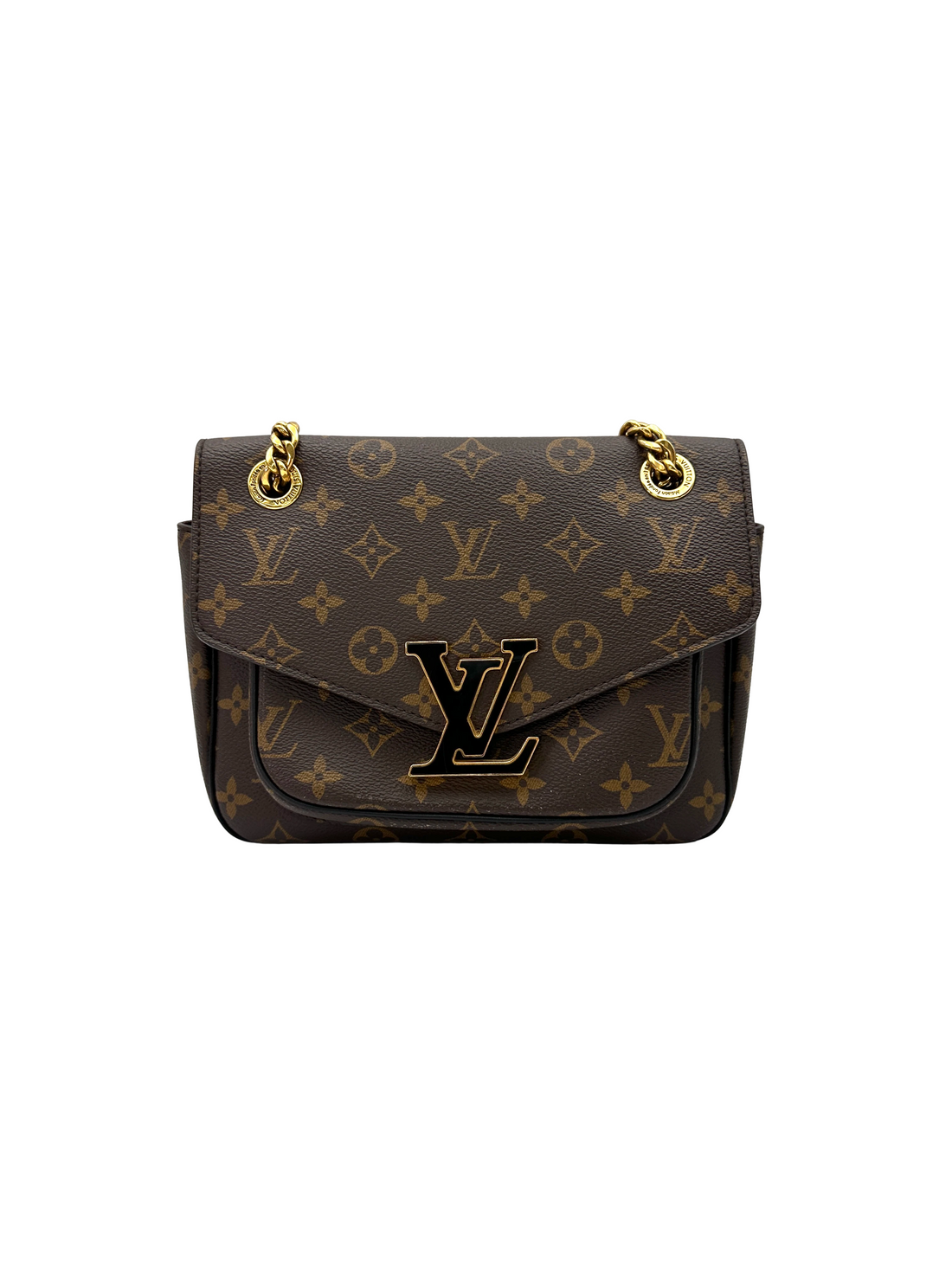Louis Vuitton Passy Monogram Canvas Chain Shoulder Bag LV3196