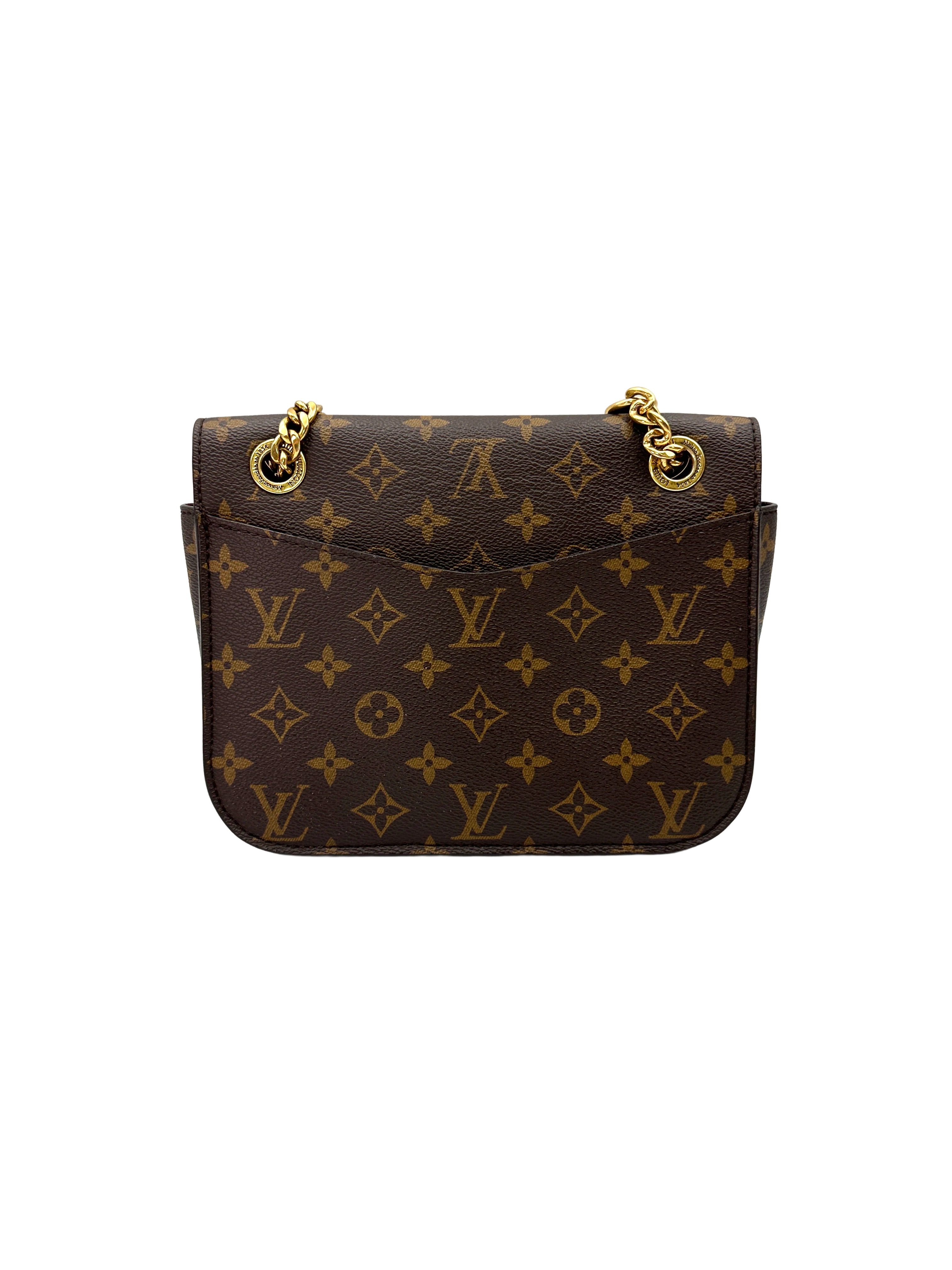 Louis Vuitton Passy Monogram Canvas Chain Shoulder Bag LV3196