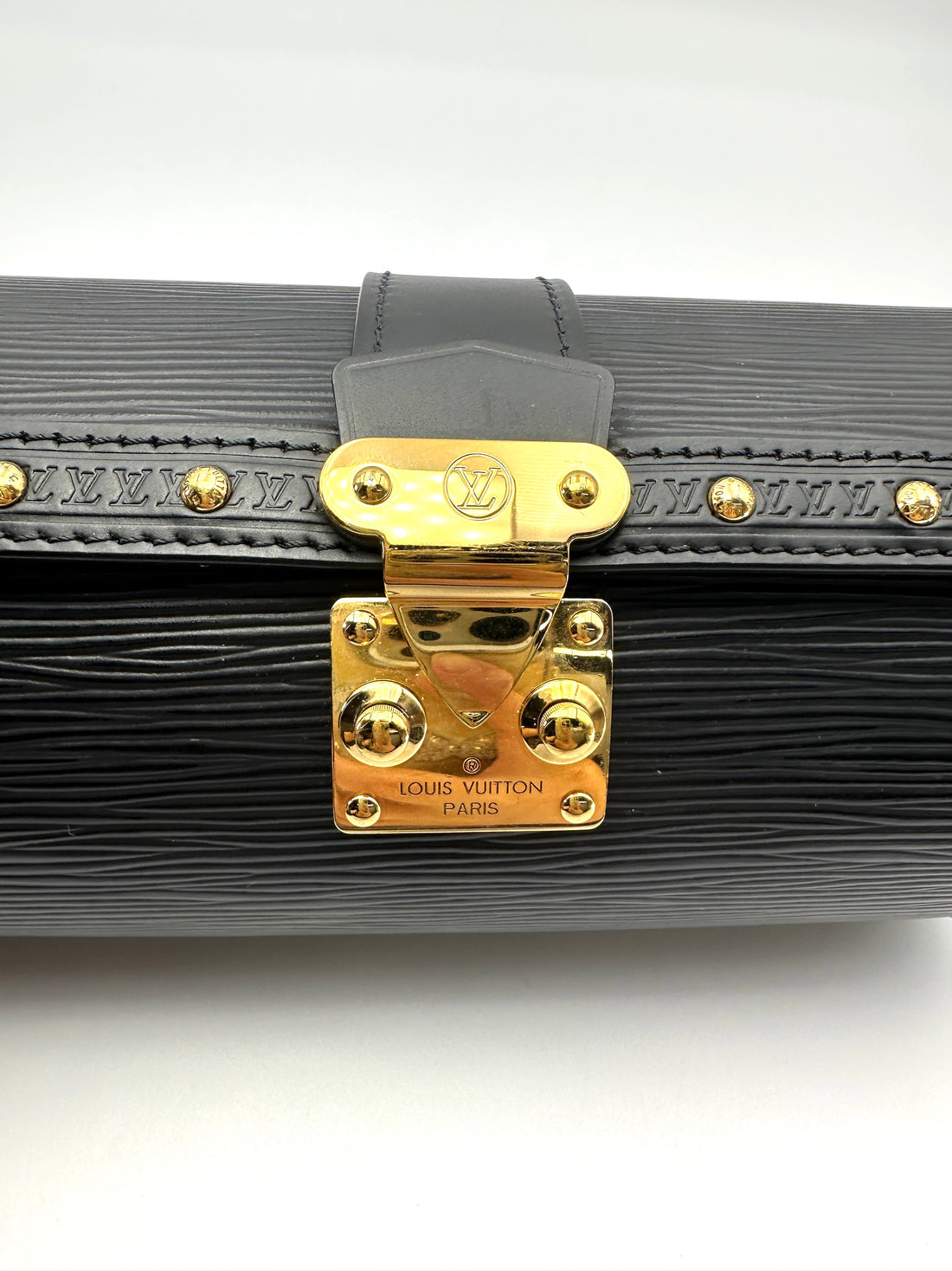 Louis Vuitton Papillon Black Epi Leather Shoulder Bag LV3199