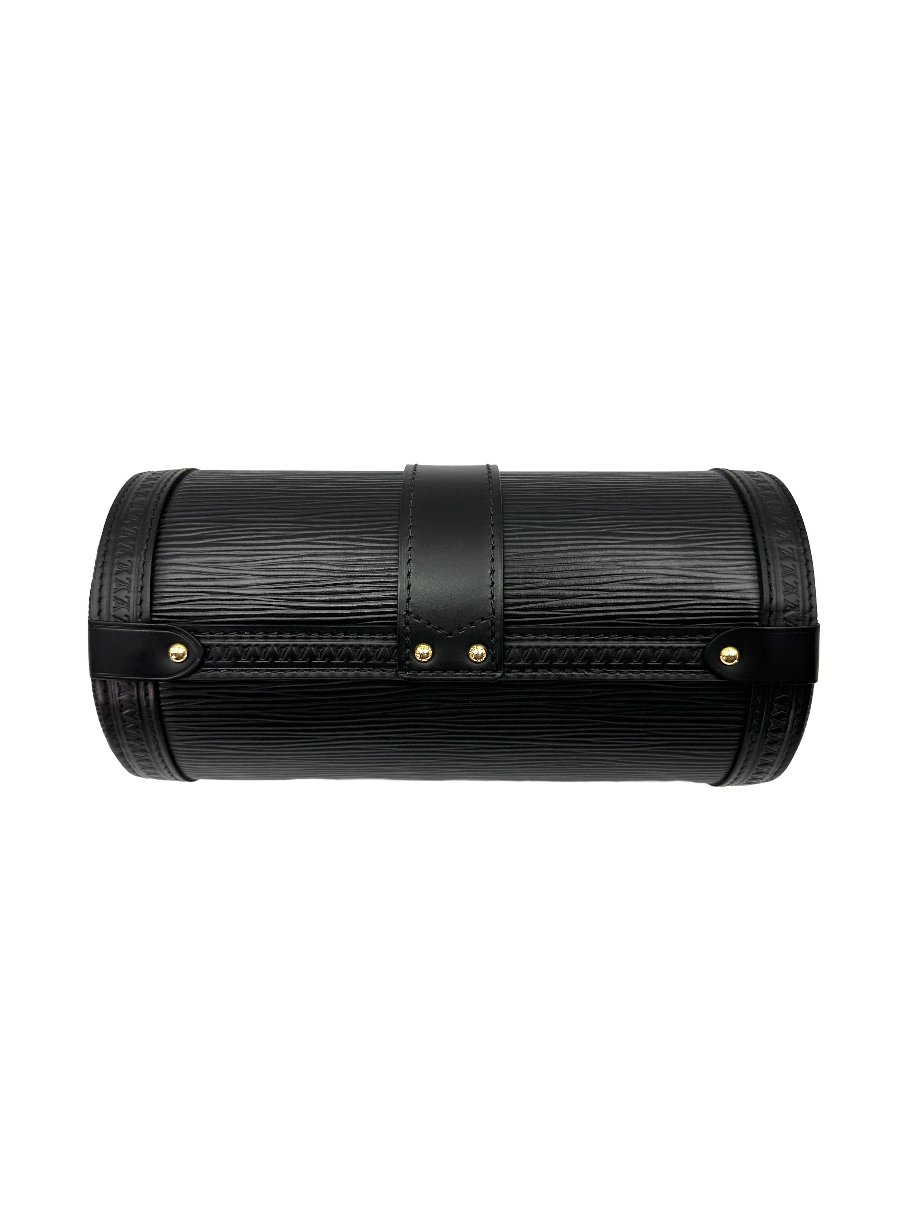 Louis Vuitton Papillon Black Epi Leather Shoulder Bag LV3199