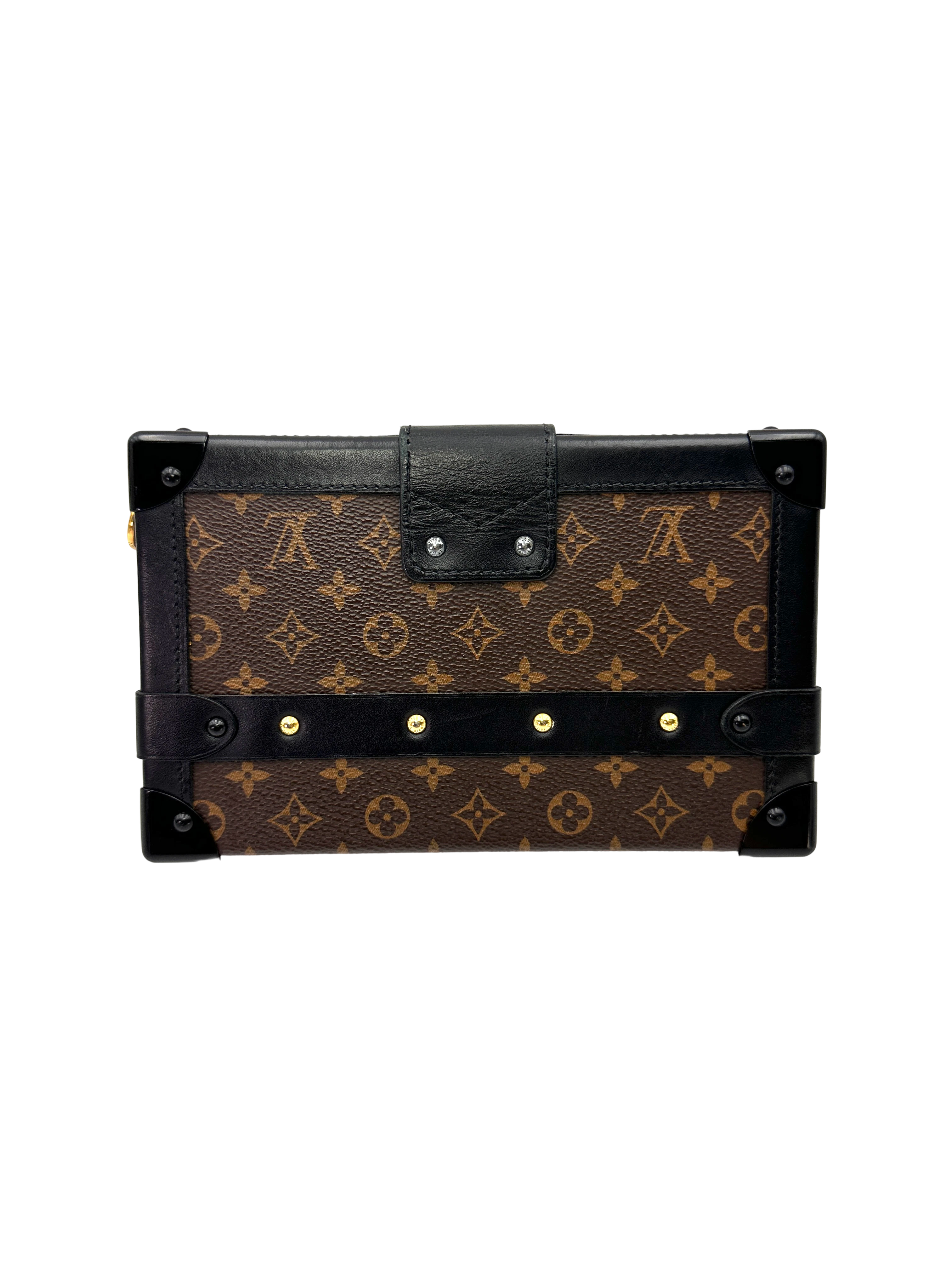 Louis Vuitton Petite Malle Monogram Canvas Shoulder Bag LV3198