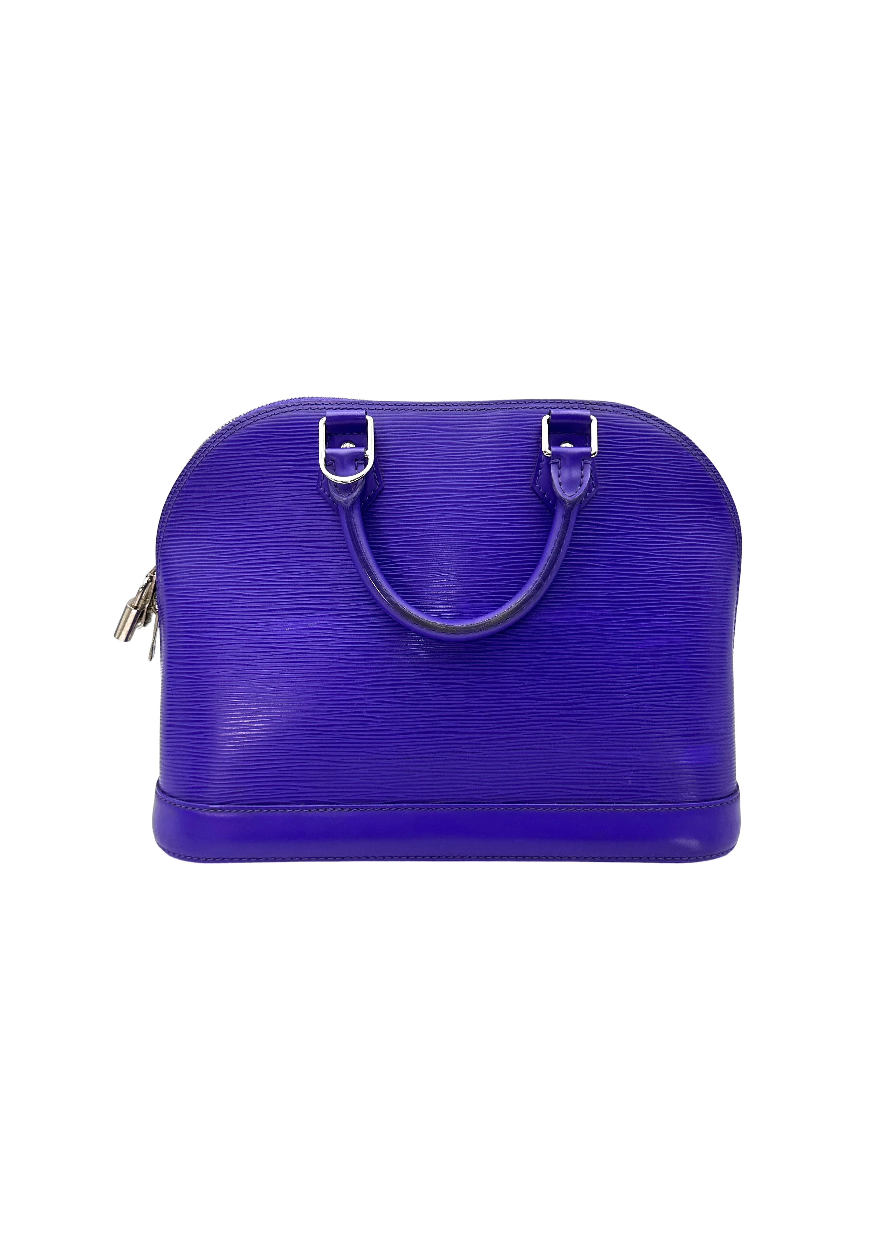 Louis Vuitton Alma Blue Epi Leather Handle Bag LV3200