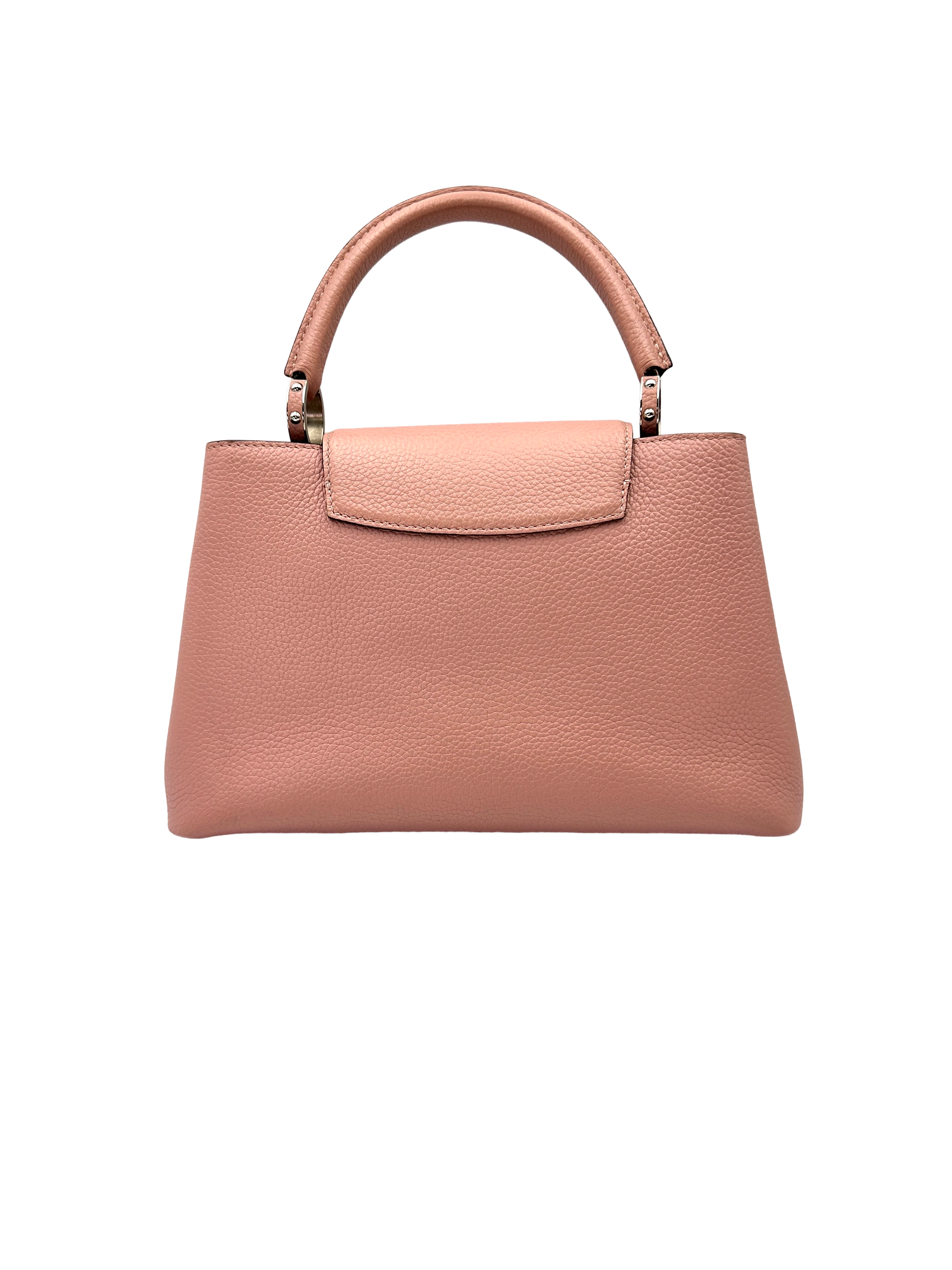 Louis Vuitton Capucines MM Pink Taurillon Leather Handle Bag LV3197