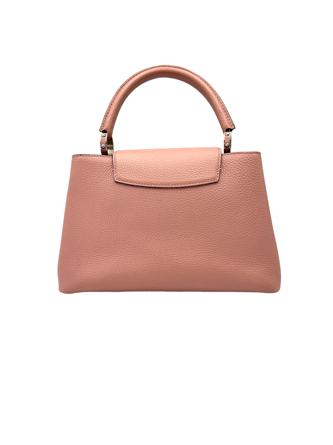 Louis Vuitton Capucines MM Pink Taurillon Leather Handle Bag LV3197