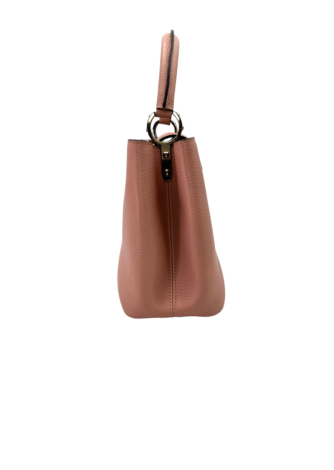 Louis Vuitton Capucines MM Pink Taurillon Leather Handle Bag LV3197