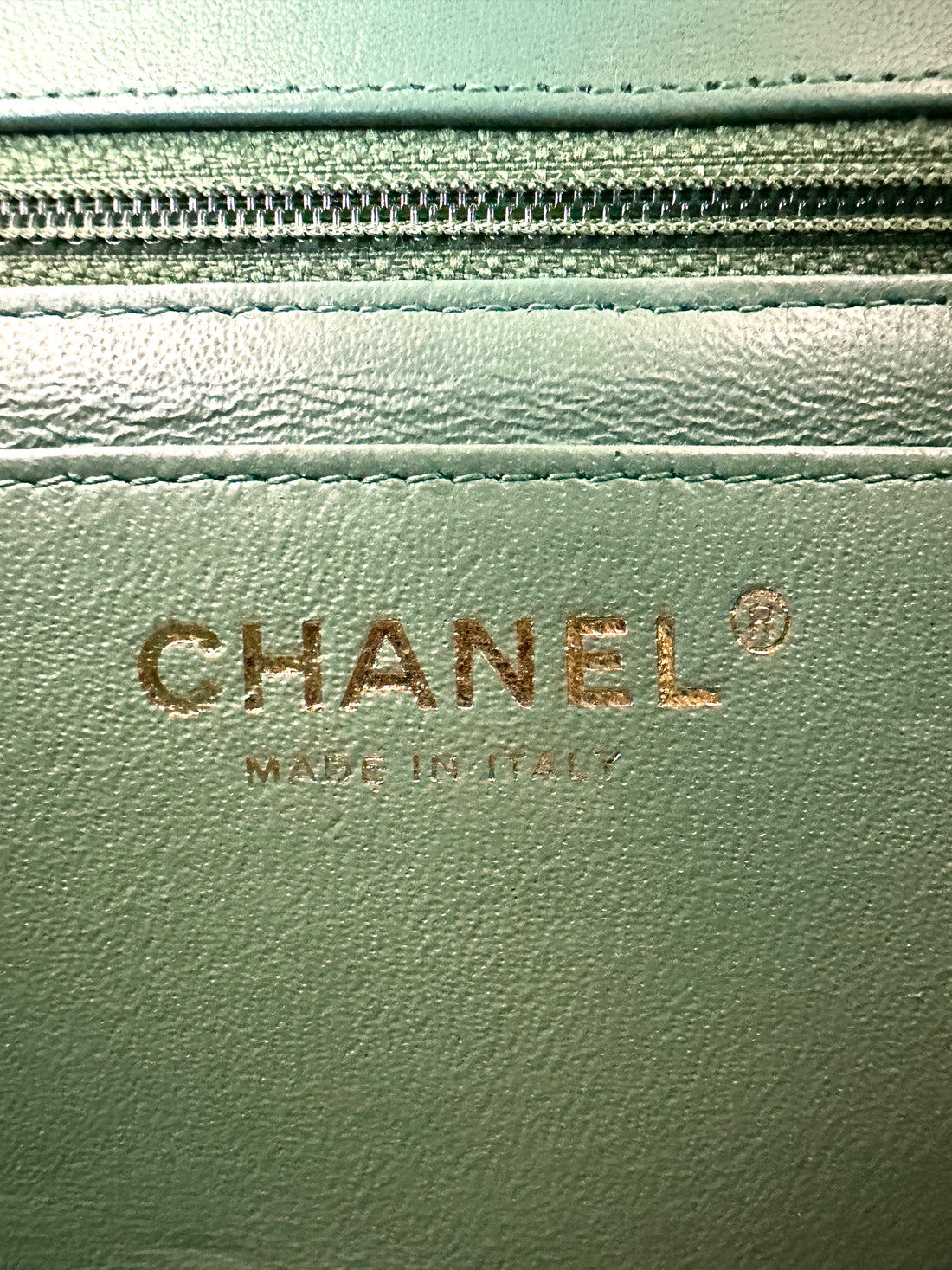 Chanel Classic Flap Green Chevron Quilted Lambskin Mini Shoulder Bag(23***32) CC2426