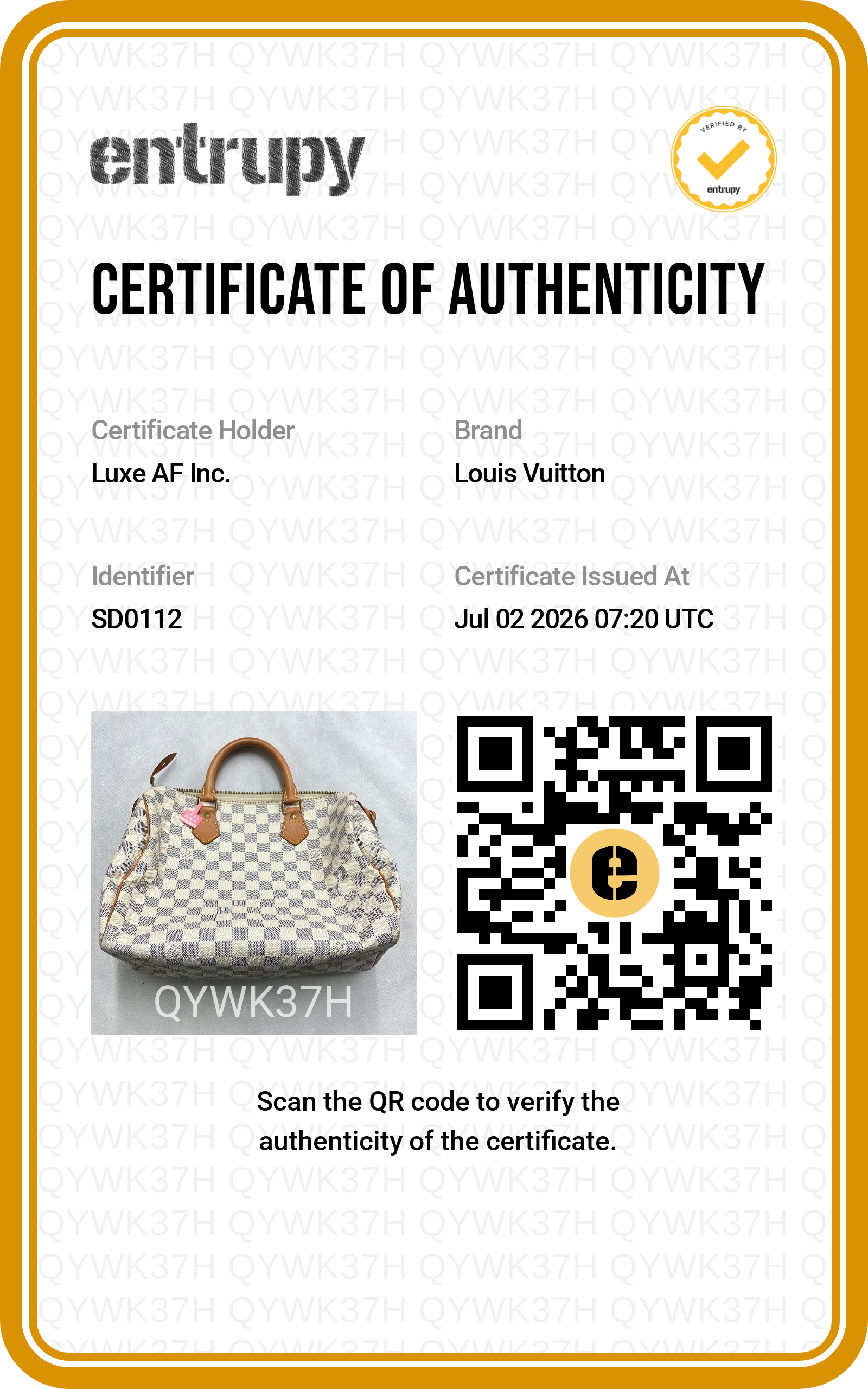 Louis Vuitton Speedy30 White Damier Ebene Handle Bag LV3317