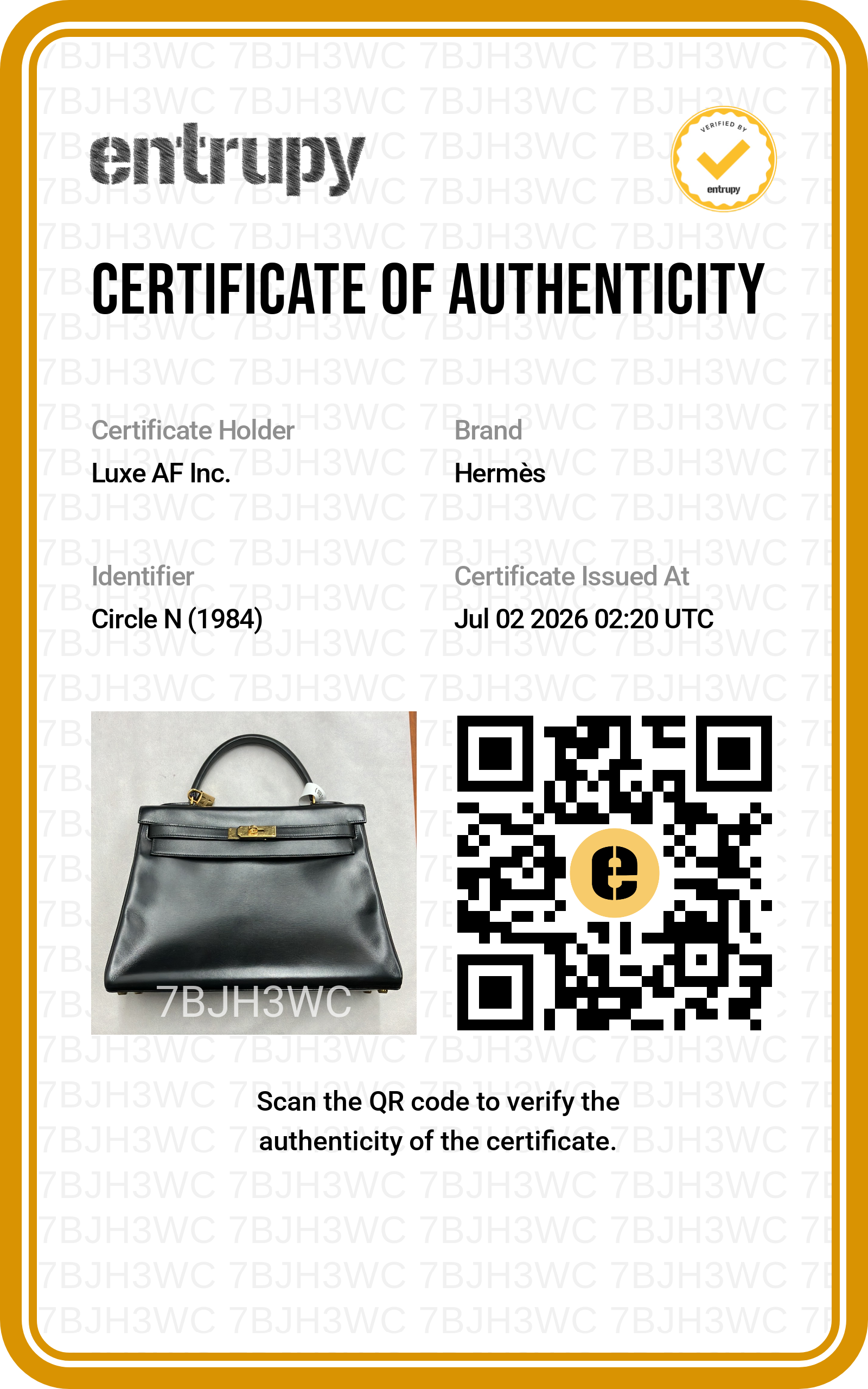 Hermes Kelly32 Black Leather Top Handle Bag With Gold Hardware HR140