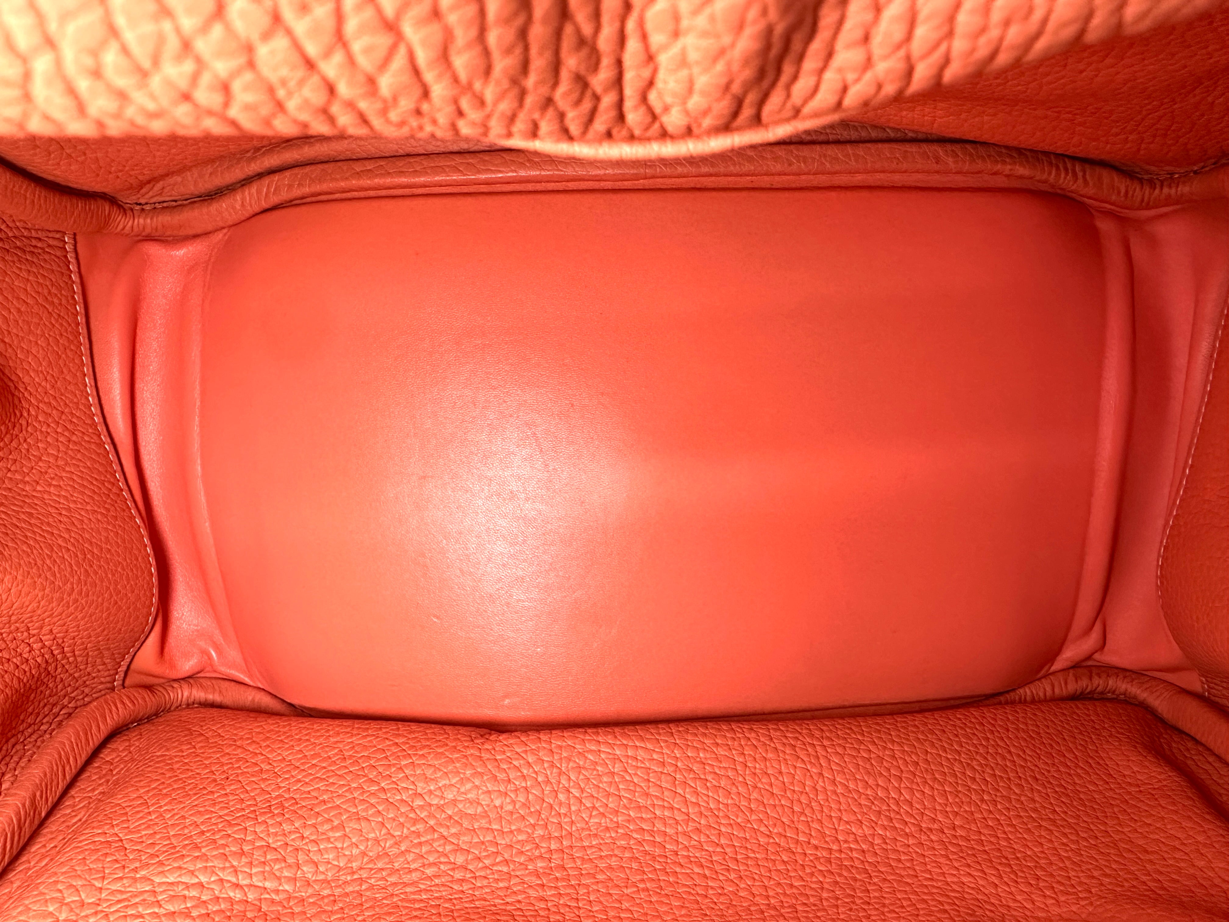 Hermes Lindy34 Red Leather Handle Bag HR142