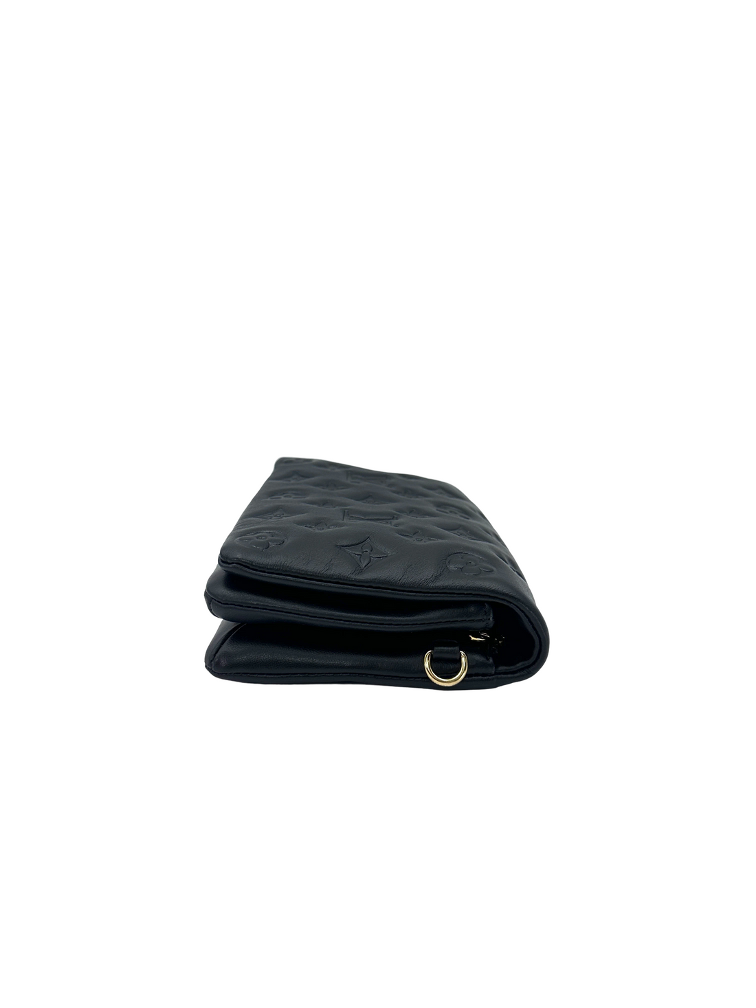 Louis Vuitton Coussin Black Monogram Embossed Puffy Leather Shoulder Bag LV3205