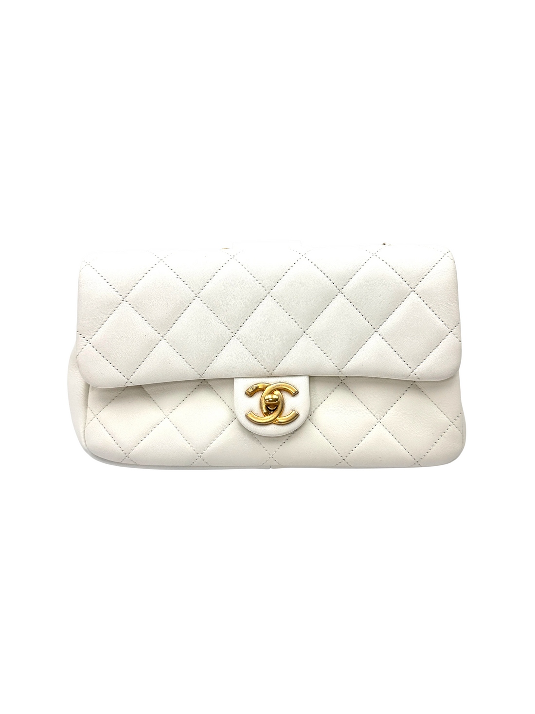 Chanel Classic Flap White Quilted Leather Mini Shoulder Bag(29***32) CC2432