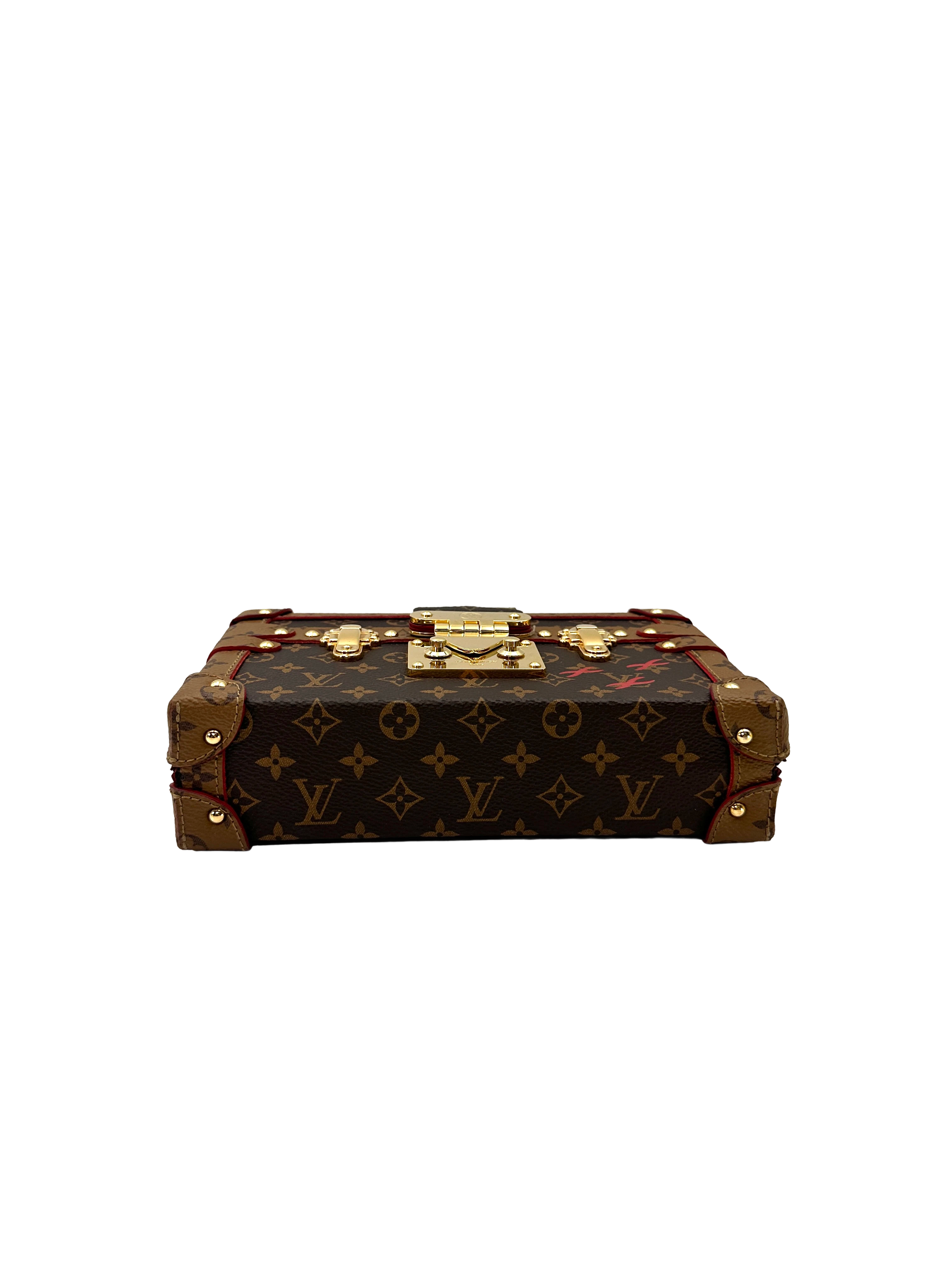 Louis Vuitton Petite Malle Monogram Canvas Shoulder Bag LV3211