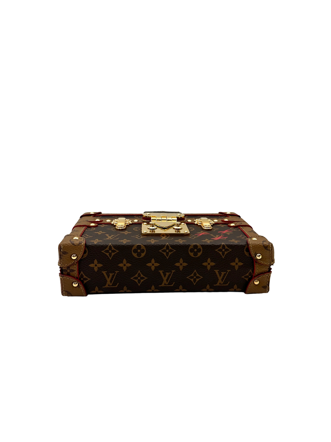 Louis Vuitton Petite Malle Monogram Canvas Shoulder Bag LV3211