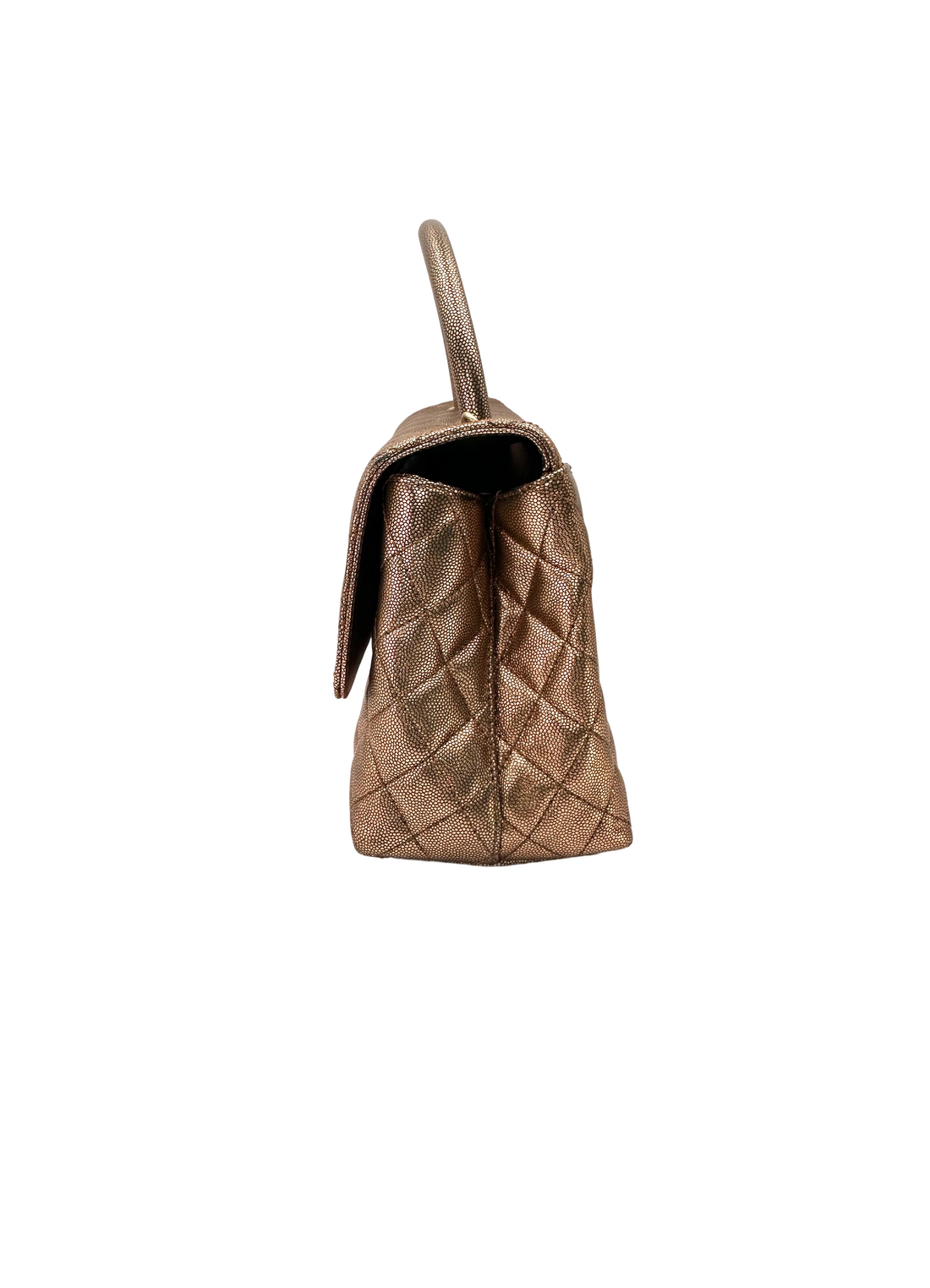Chanel CoCo Handle Metallic Copper Caviar Leather Shoulder Bag(28***87) IRIS263