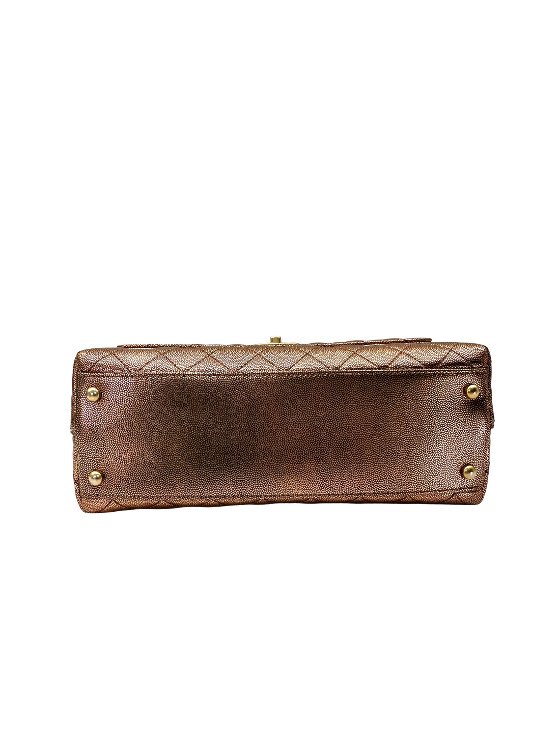 Chanel CoCo Handle Metallic Copper Caviar Leather Shoulder Bag(28***87) IRIS263
