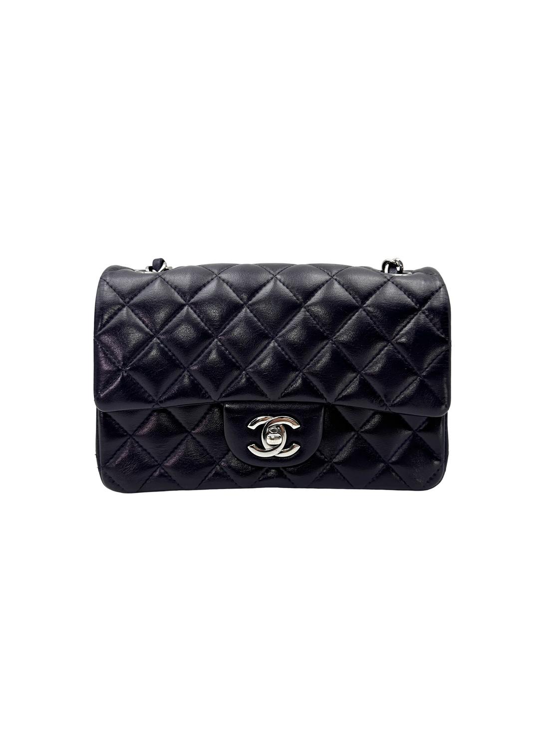 Chanel Classic Flap Purple Quilted Leather Mini Shoulder Bag(23***44) CC2434