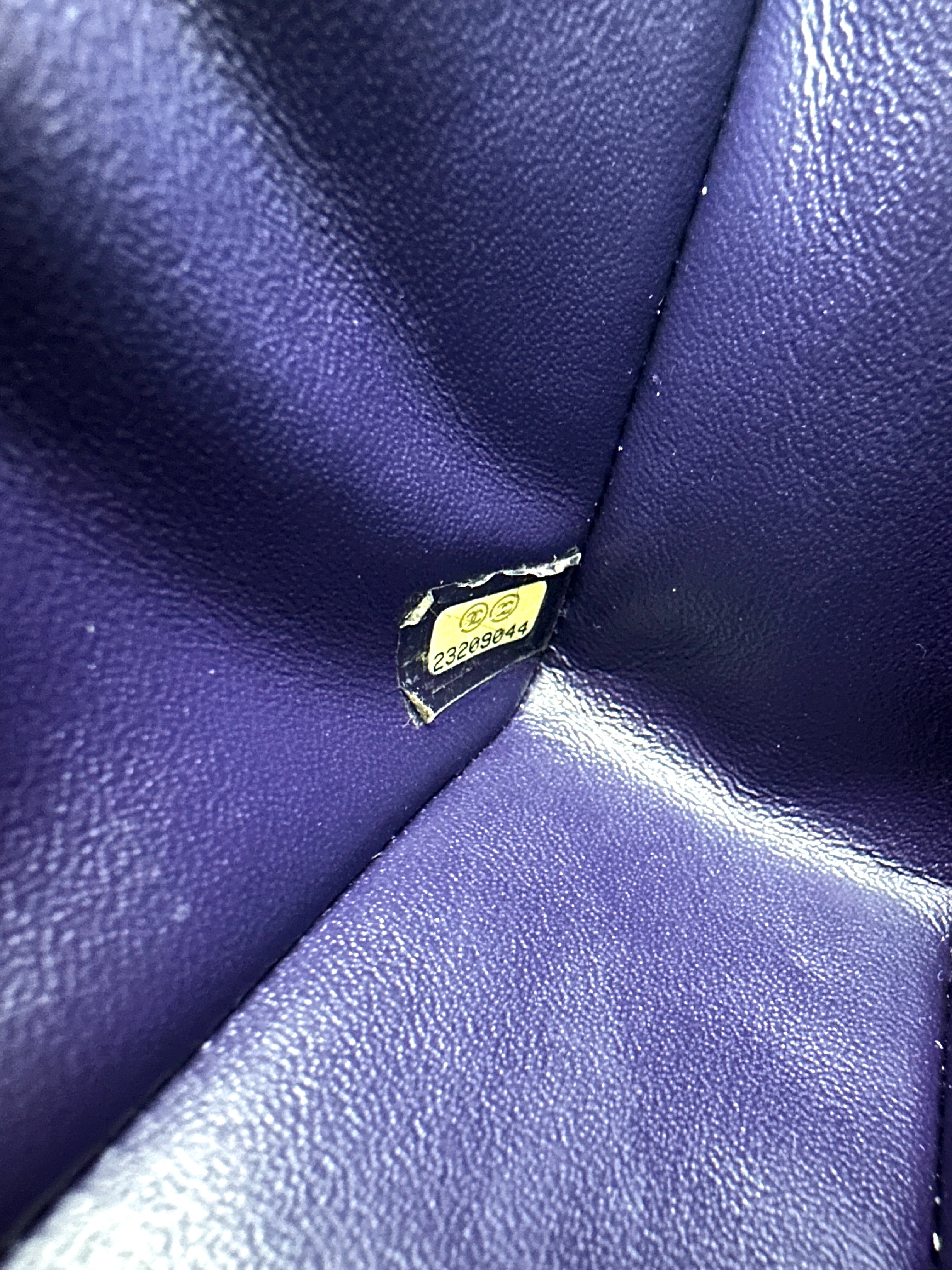Chanel Classic Flap Purple Quilted Leather Mini Shoulder Bag(23***44) CC2434