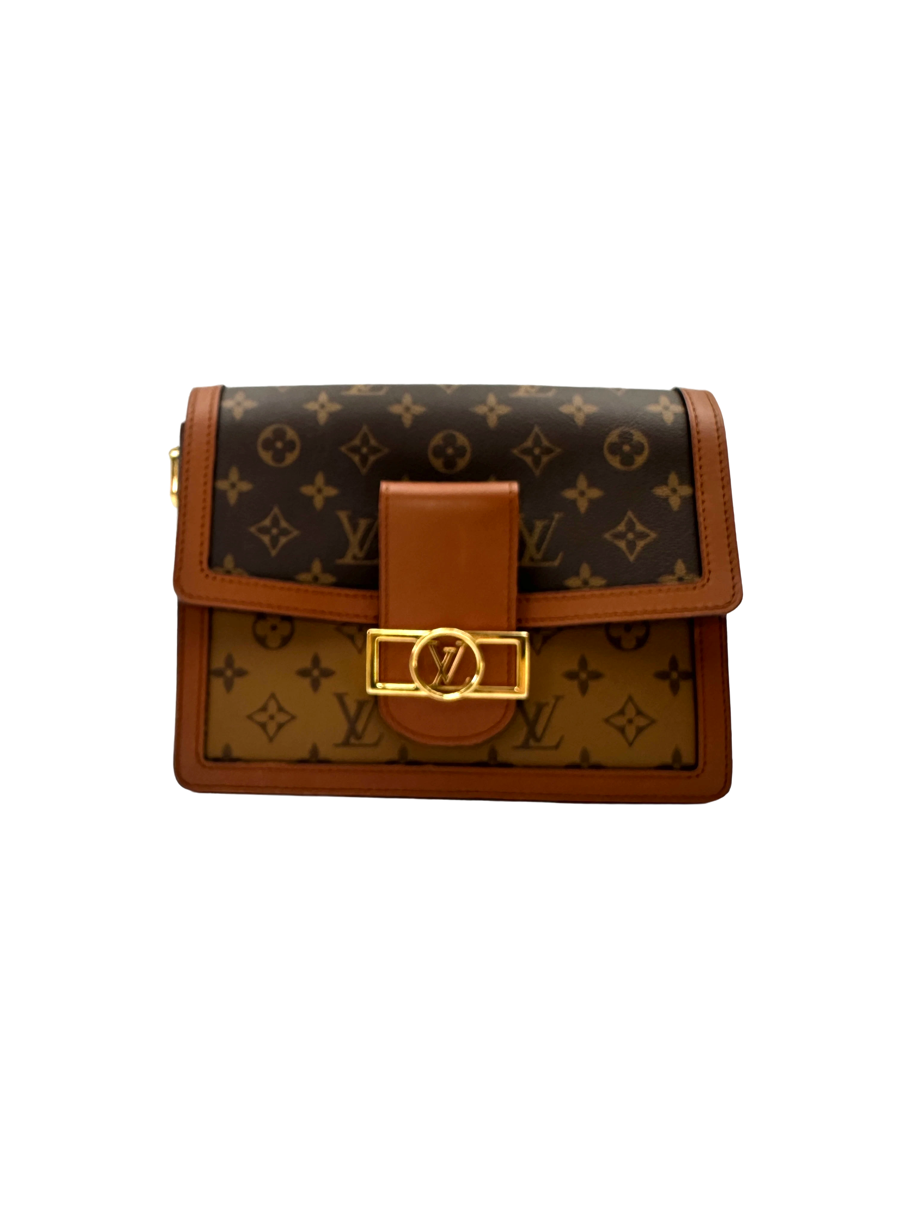 Louis Vuitton Dauphine MM Monogram Canvas Shoulder Bag LV3203