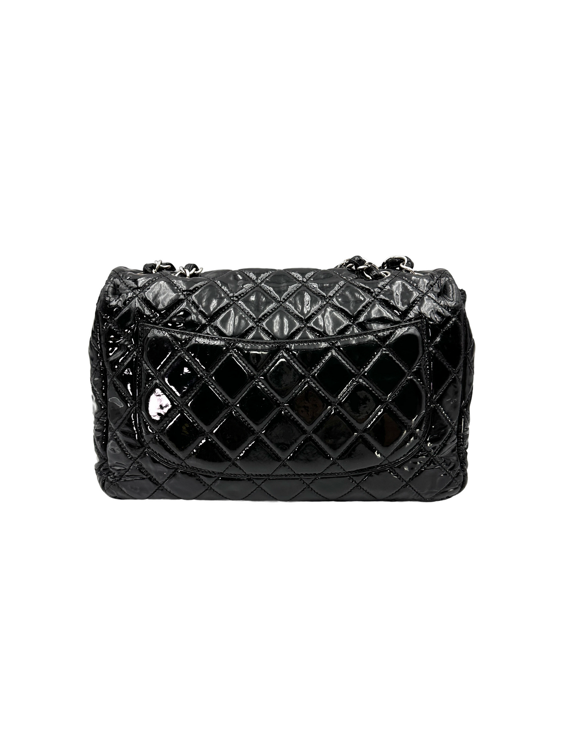 Chanel Classic Flap Black Quilted Patent Leather Shoulder Bag(12***11) CC2419