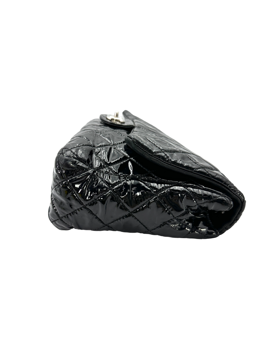 Chanel Classic Flap Black Quilted Patent Leather Shoulder Bag(12***11) CC2419