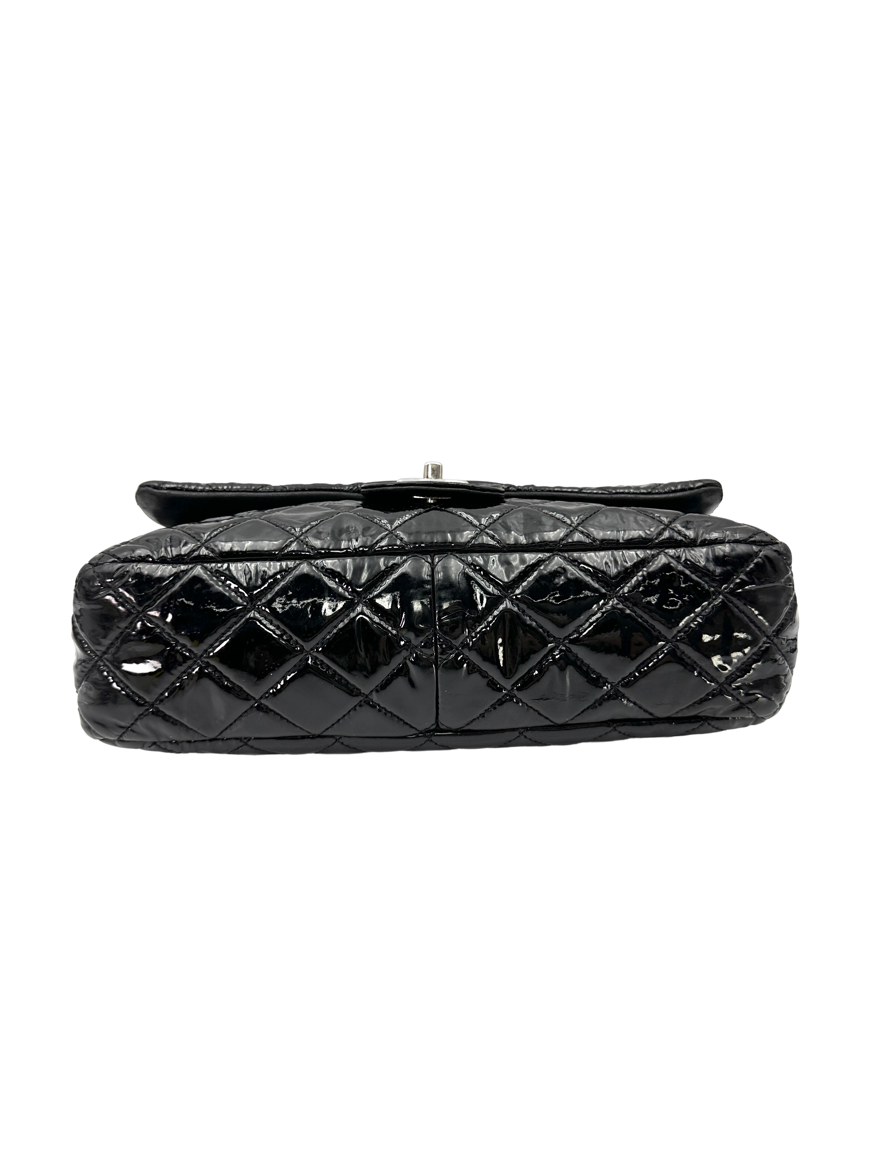 Chanel Classic Flap Black Quilted Patent Leather Shoulder Bag(12***11) CC2419