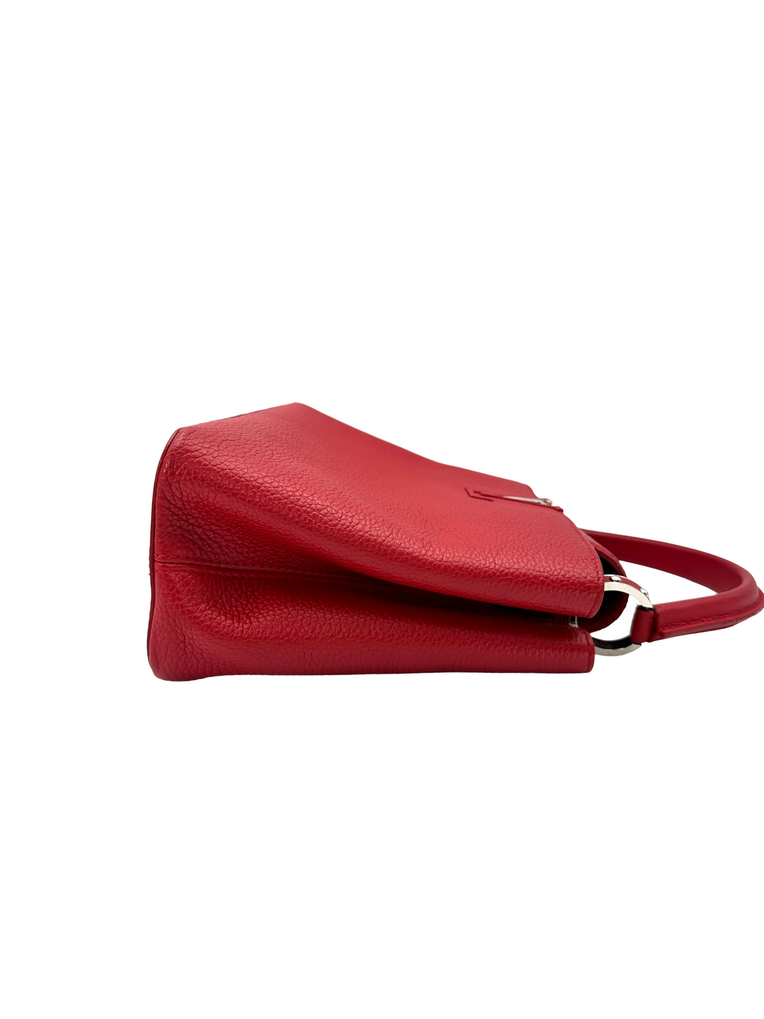 Louis Vuitton Capucines MM Red Taurillon Leather Handle Bag LV3202