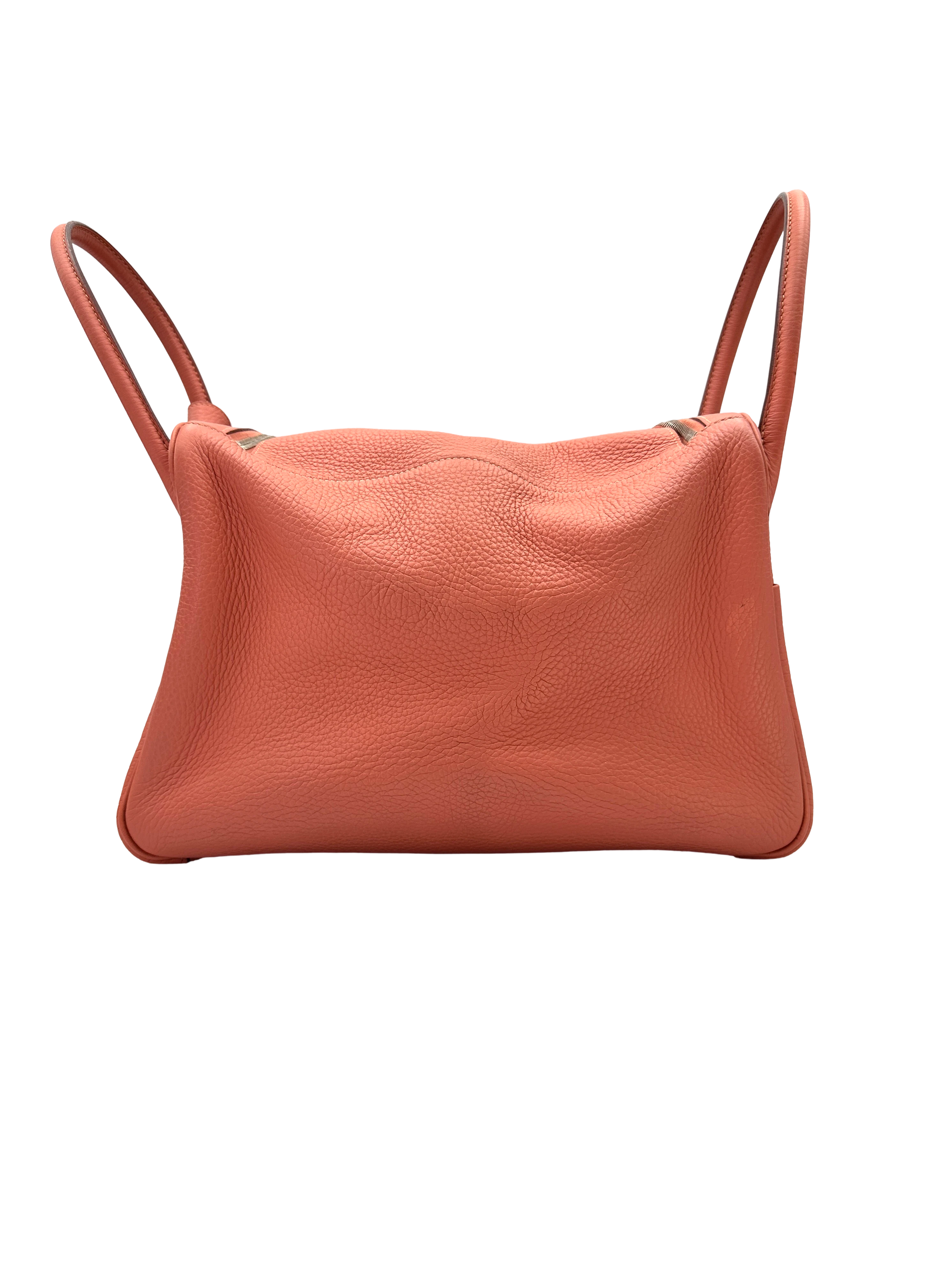 Hermes Lindy34 Orange Leather Handle Bag HR141