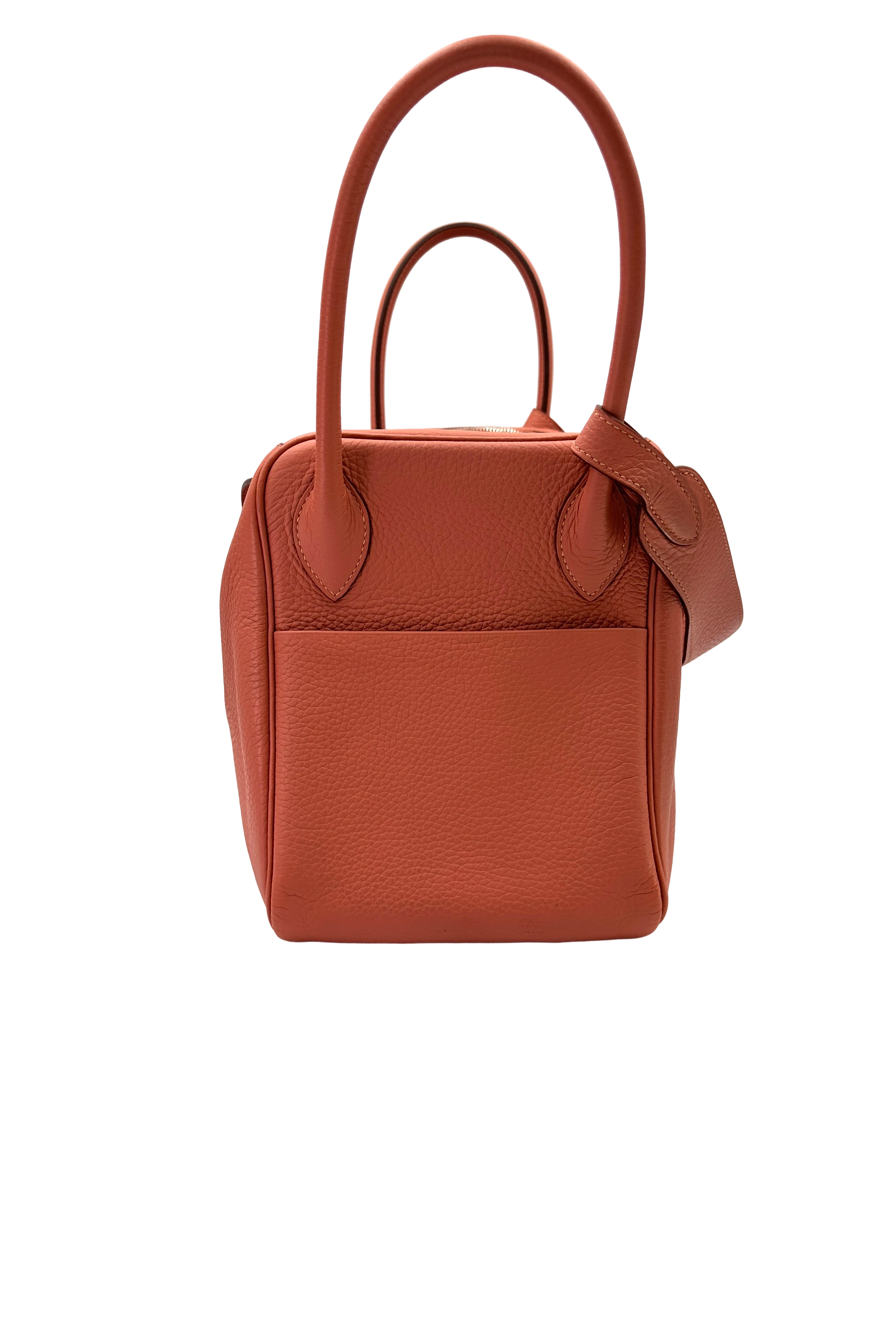 Hermes Lindy34 Orange Leather Handle Bag HR141
